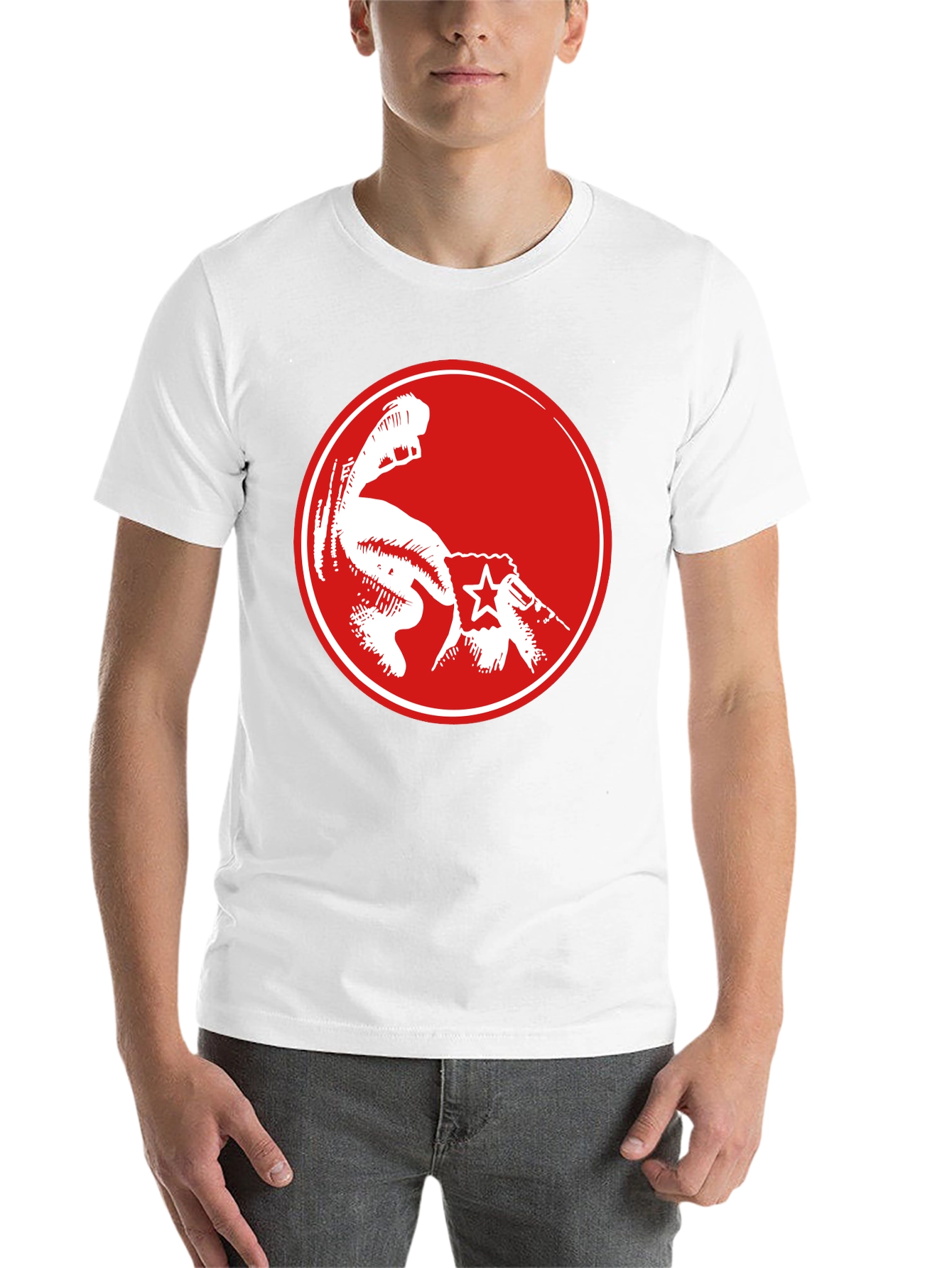 Black Red Fist Graphic Black T-Shirt - Power & Revolution view 14