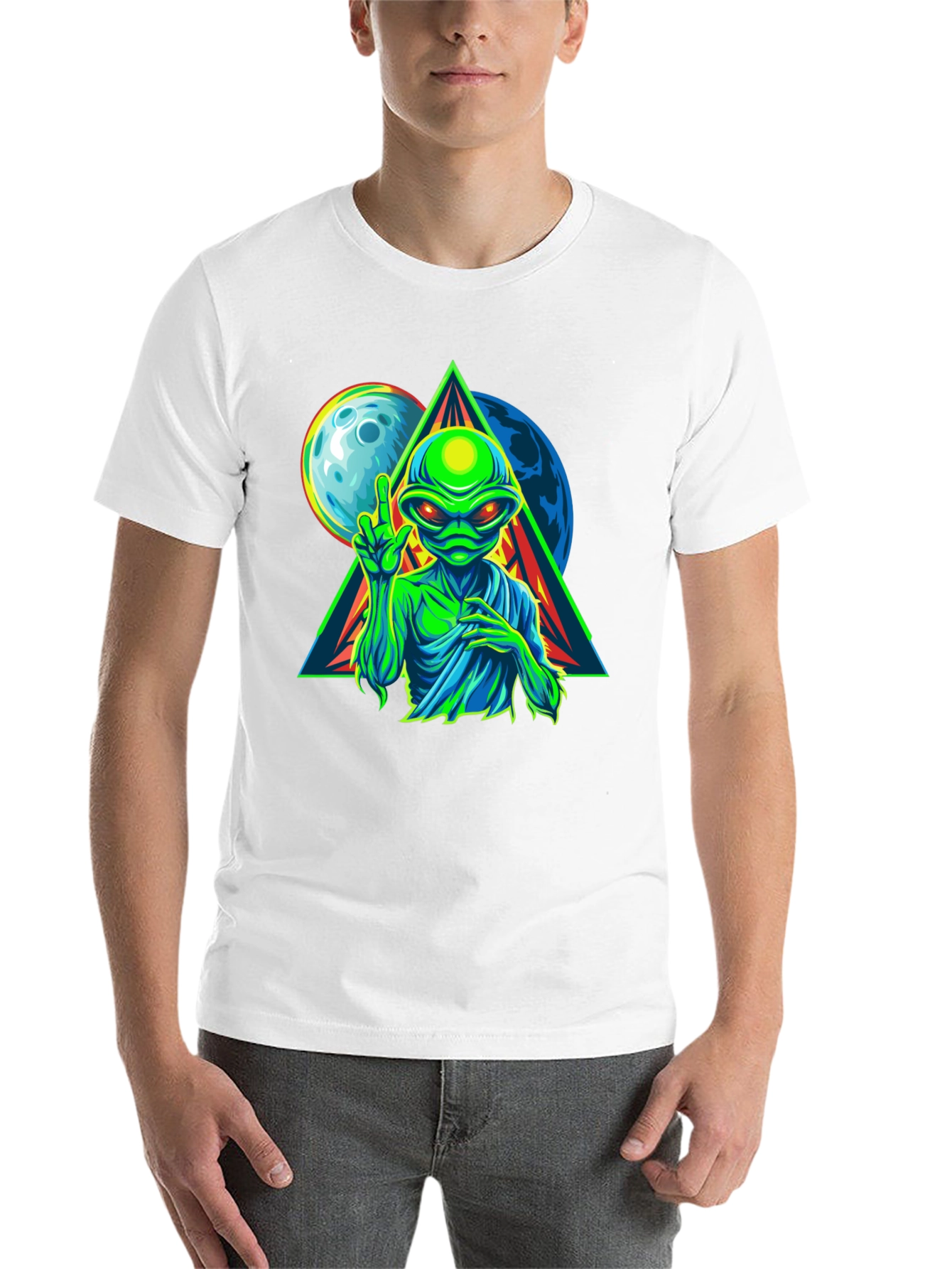 Alien Graphic T-Shirt - Peace Among Worlds! - 14