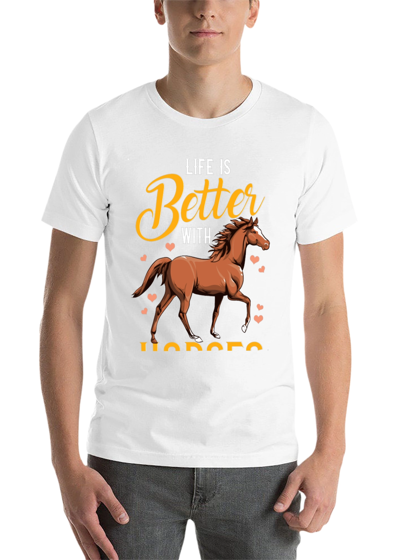 Black Life Is Better With Horses T-Shirt view 14