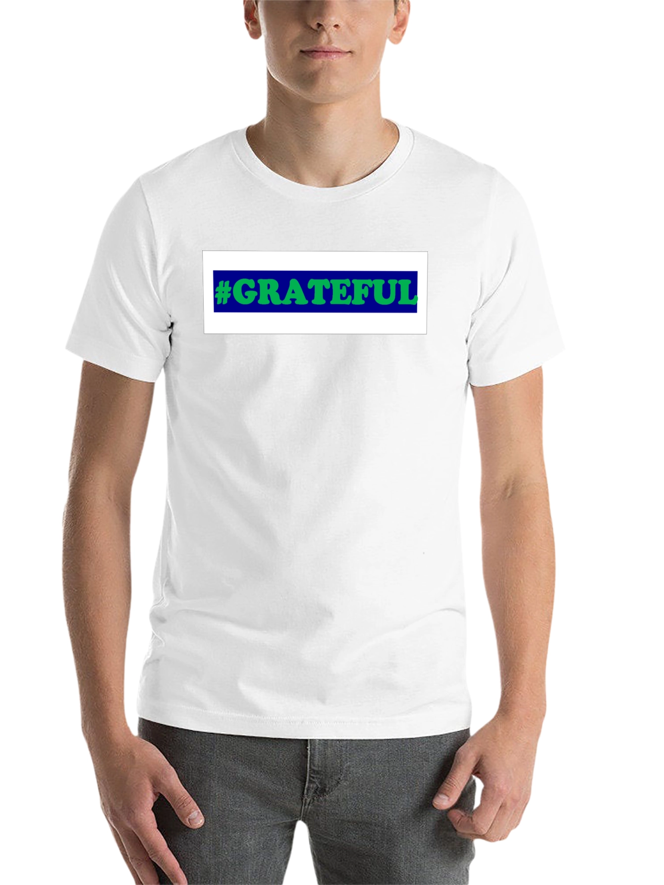Black #Grateful Graphic Tee - Trendy Black T-Shirt view 14