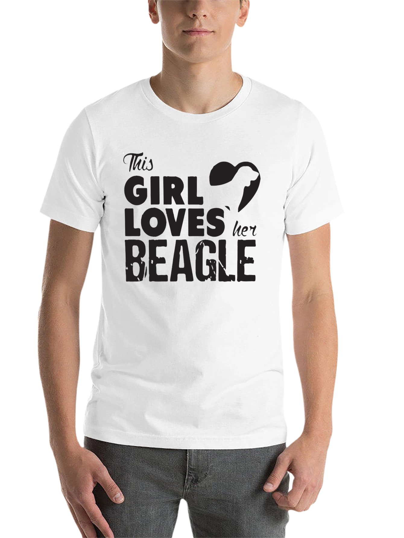 Black Girl Loves Beagle T-Shirt - Black Dog Lover Tee view 14
