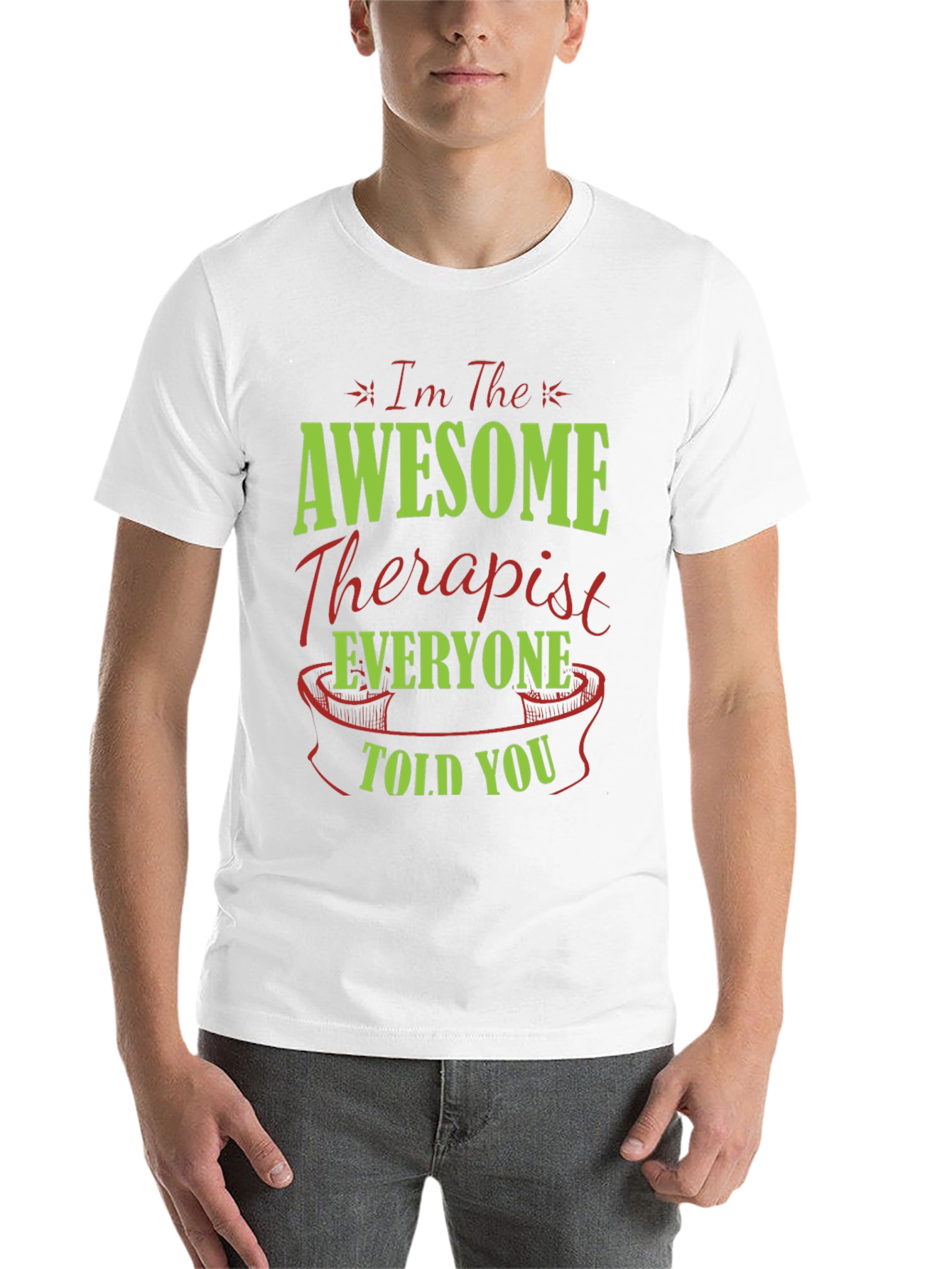 Black Awesome Therapist T-Shirt | Unique Gift view 14