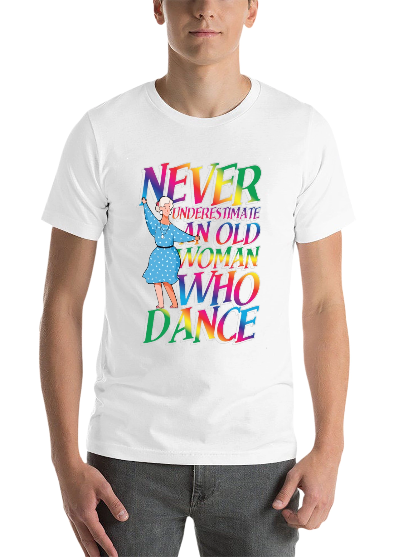 Black Never Underestimate Old Woman Who Can Dance T-Shirt view 14