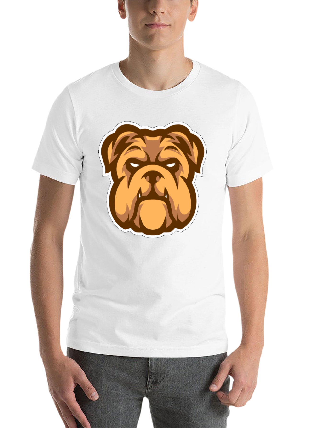 Black Bulldog Graphic Black T-Shirt - Stylish Men's Tee view 14