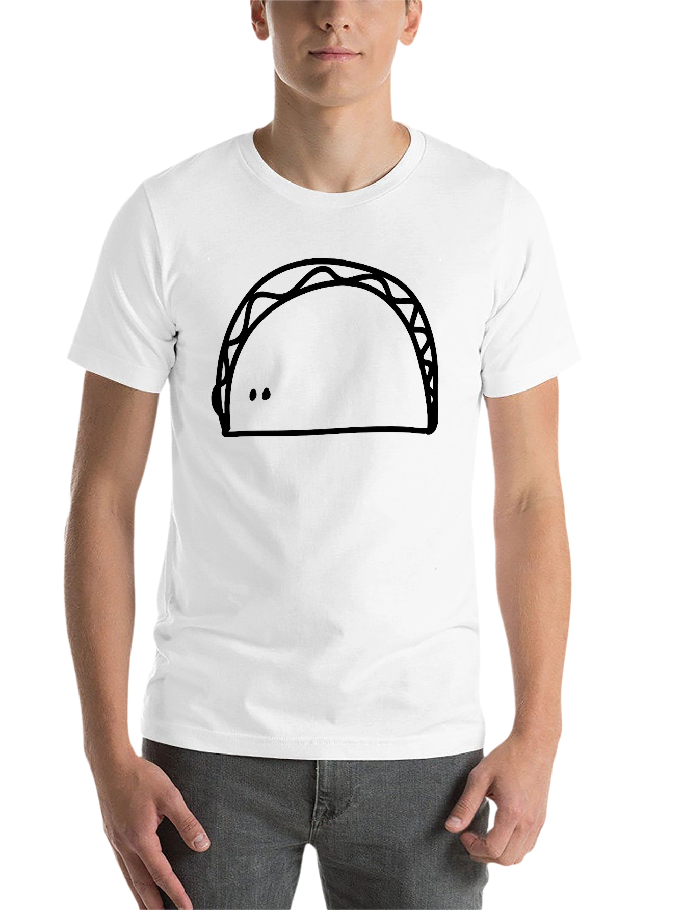 Black Funny Taco Graphic T-Shirt - Casual Style view 14