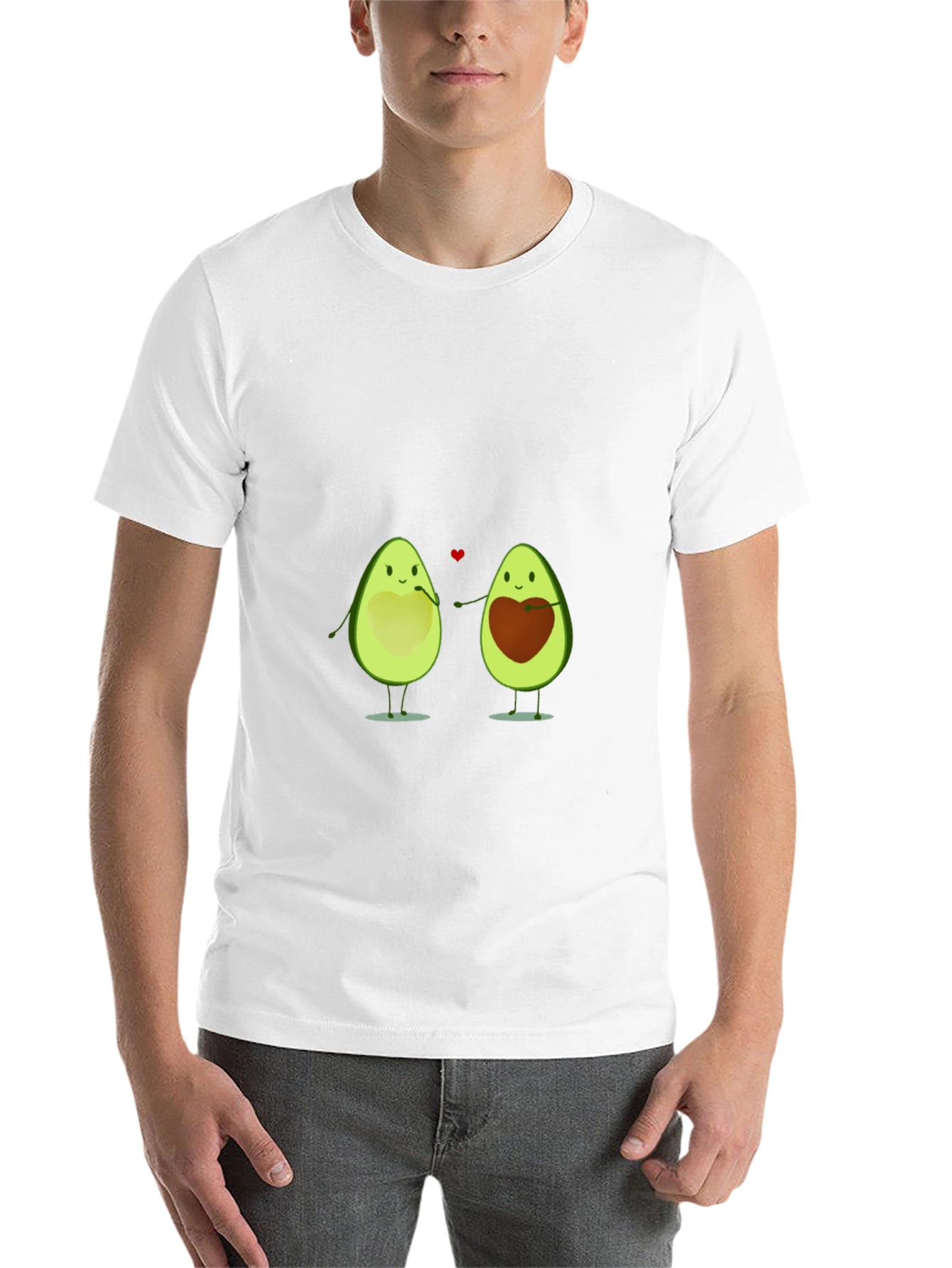 Black Avocado Love T-Shirt - Cute Couple Tee view 14