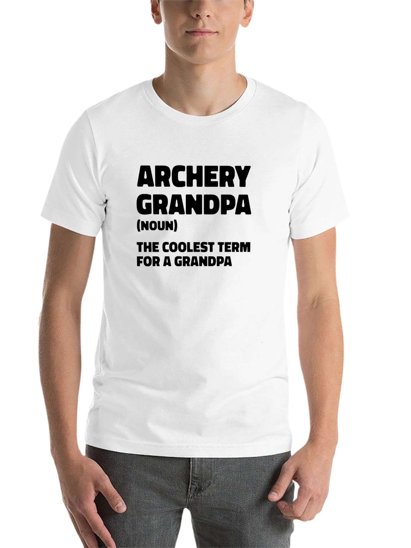 Black Archery Grandpa T-Shirt - Coolest Grandpa Term Tee view 14