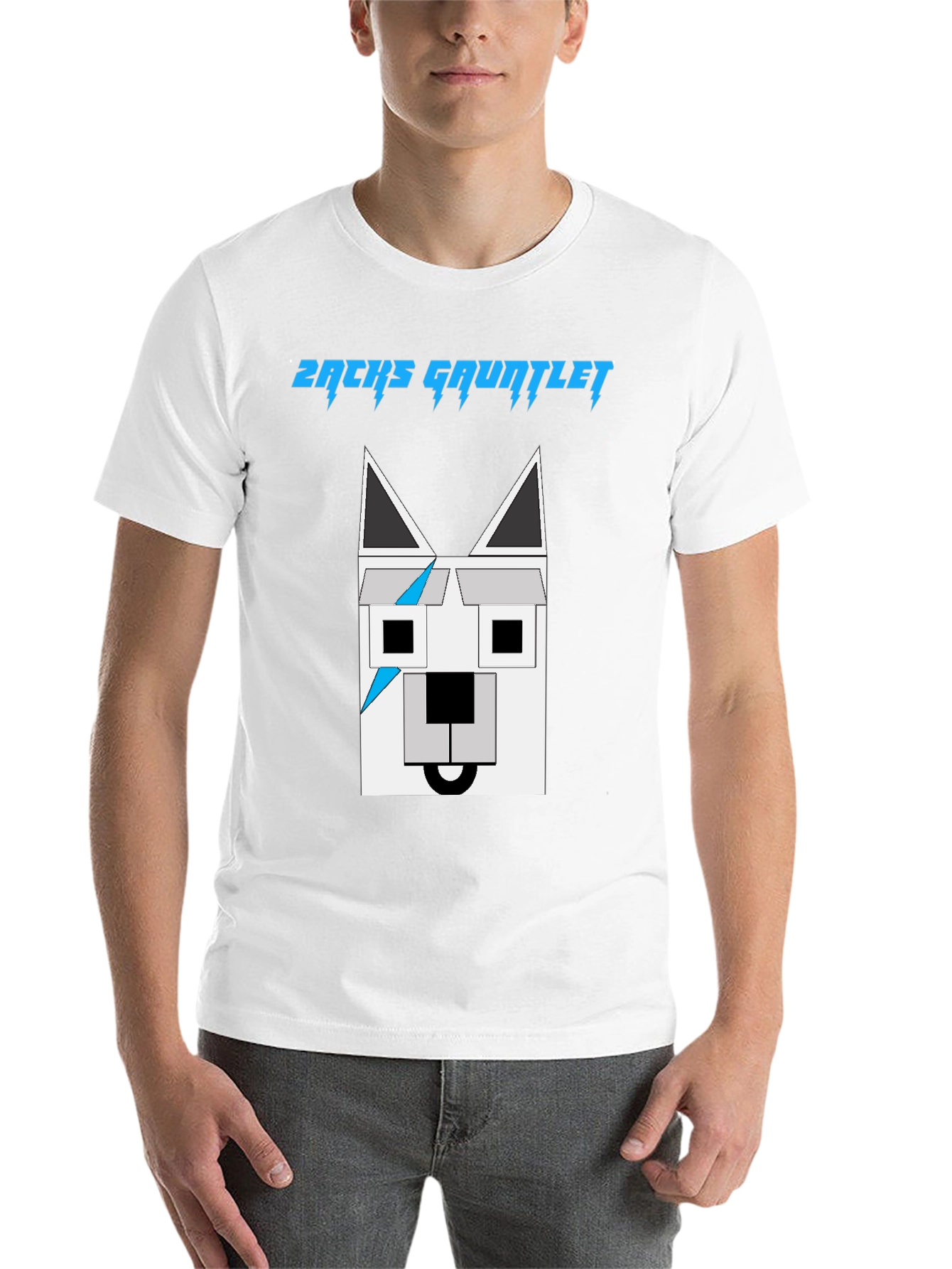 Black Zachs Gauntlet Graphic Tee - Unique Geometric Dog Design view 14