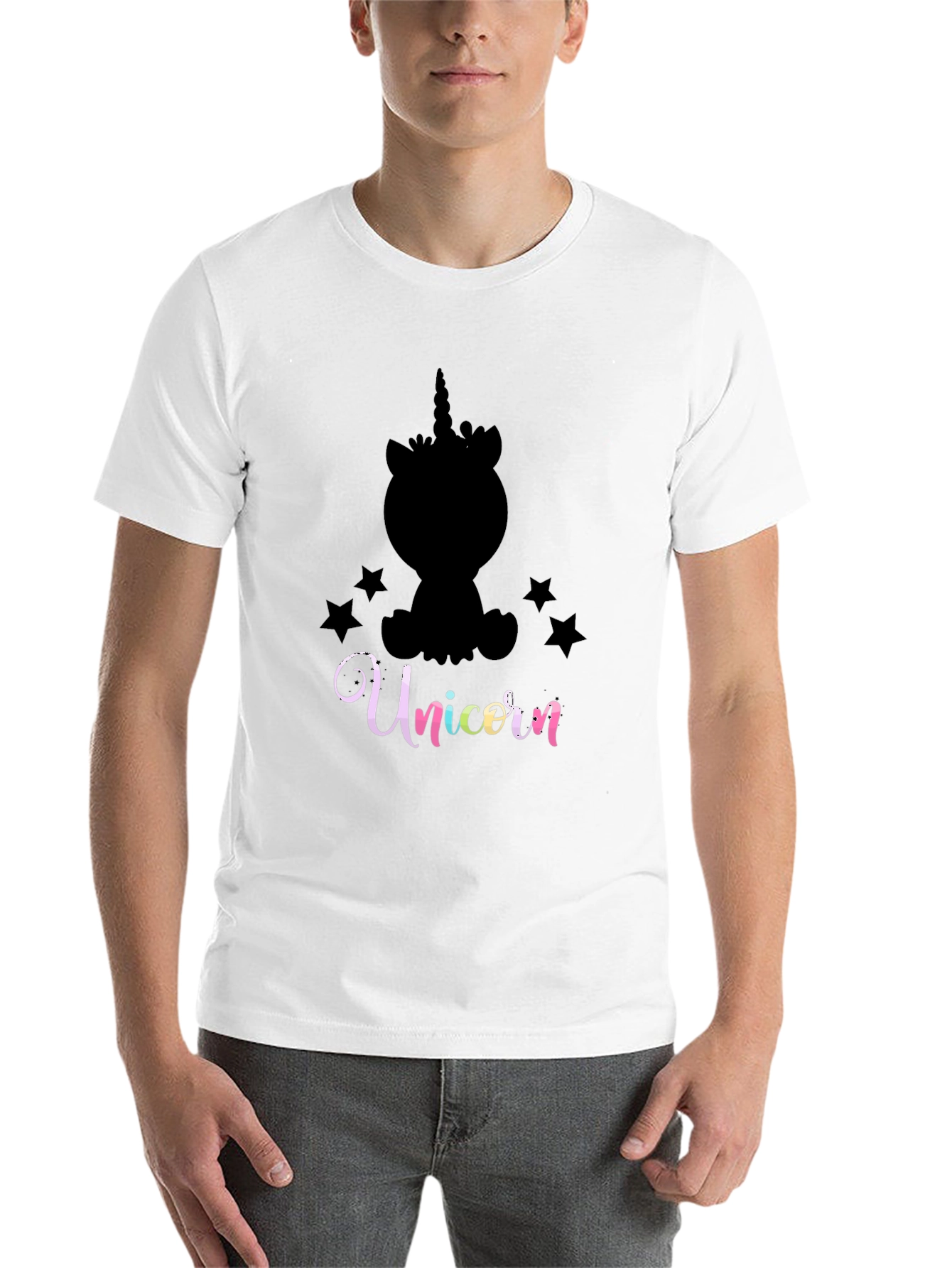 Black Unicorn Graphic Black T-Shirt view 14