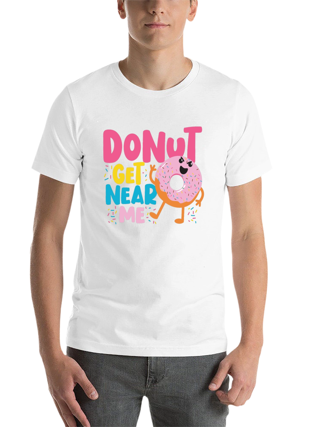 Black Donut Get Near Me Graphic T-Shirt view 14