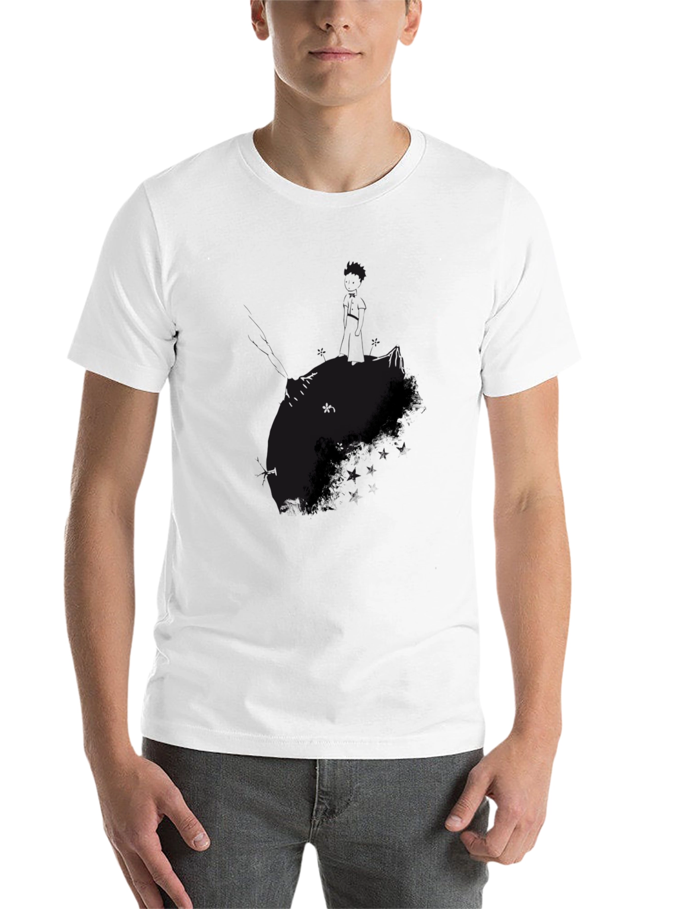 Black Classic Black Crew Neck T-Shirt view 14