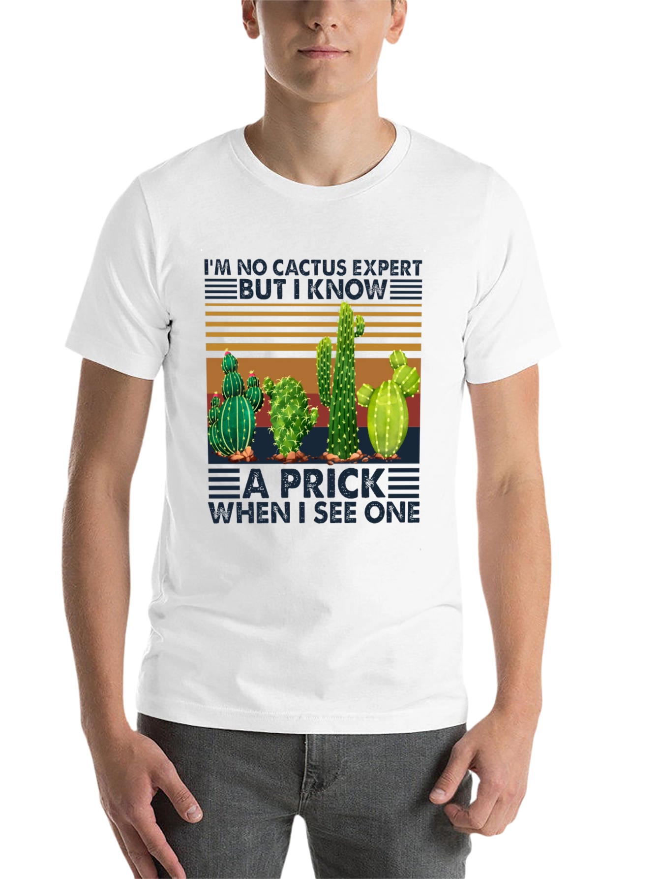 Black Cactus Expert Graphic Tee - Funny Plant Lover T-Shirt view 14