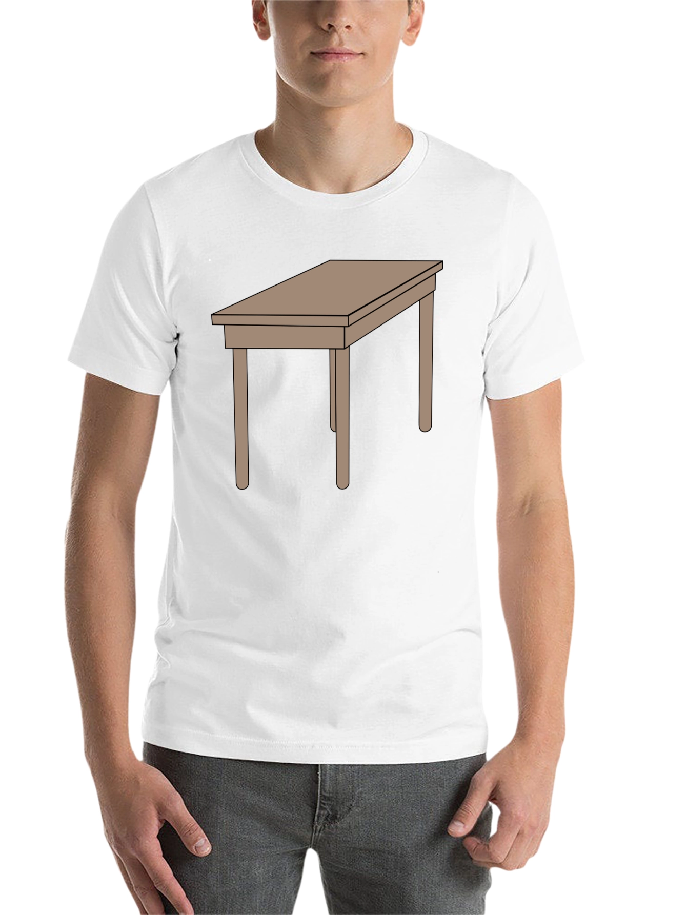 Black Table Graphic Tee - Stylish Comfort, Unique Design view 14