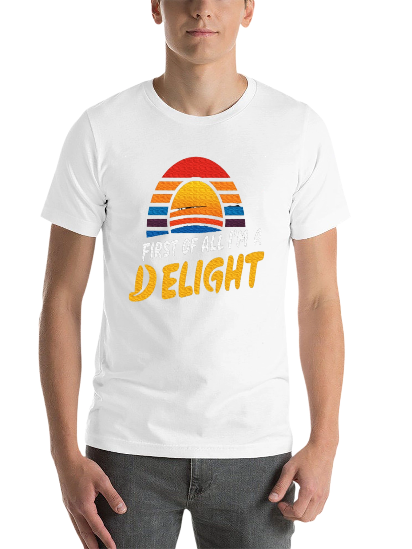 Black First Of All I'm A Delight Graphic Tee view 14