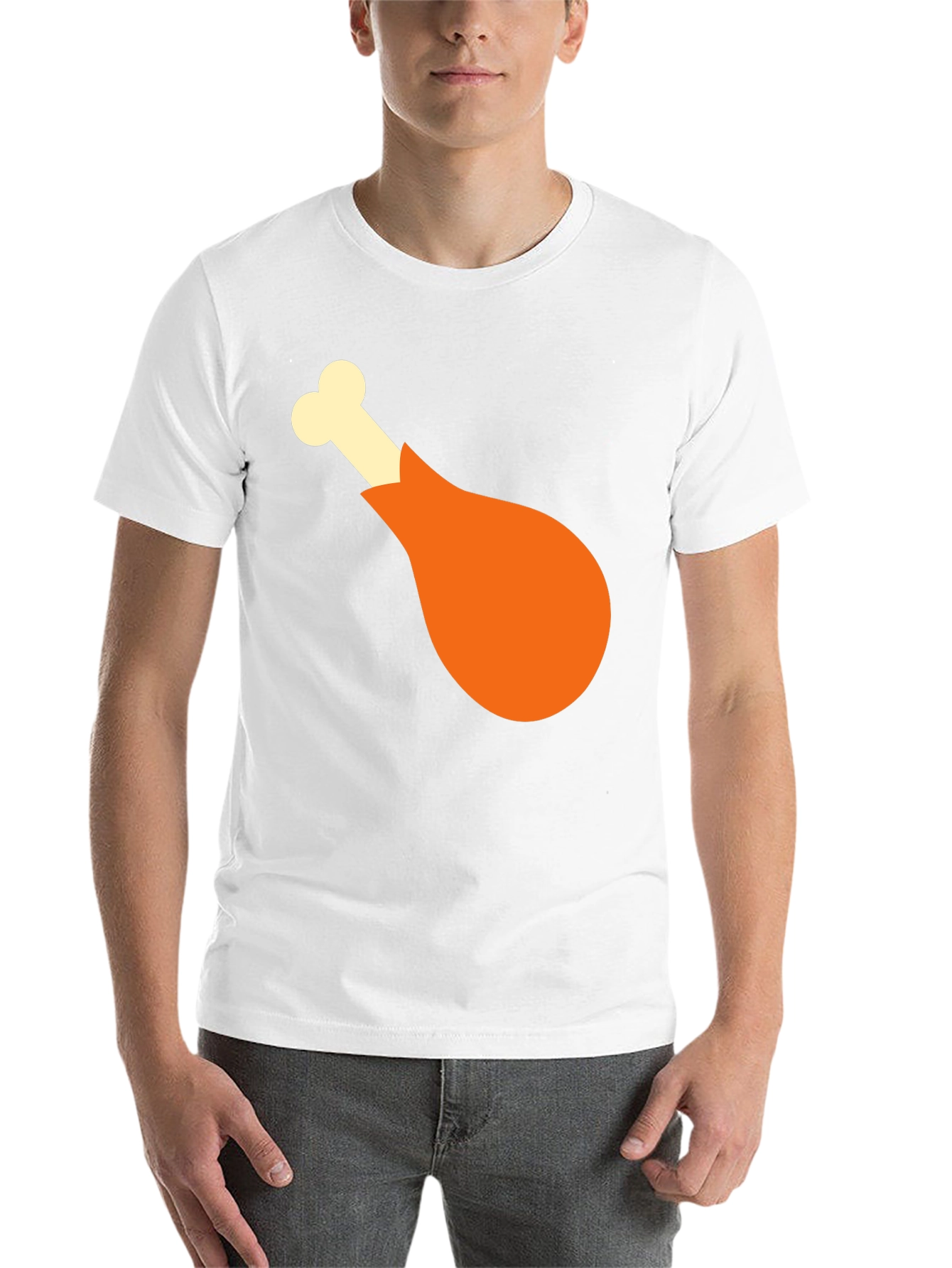 Black Funny Turkey Leg Graphic T-Shirt - Thanksgiving Tee view 14