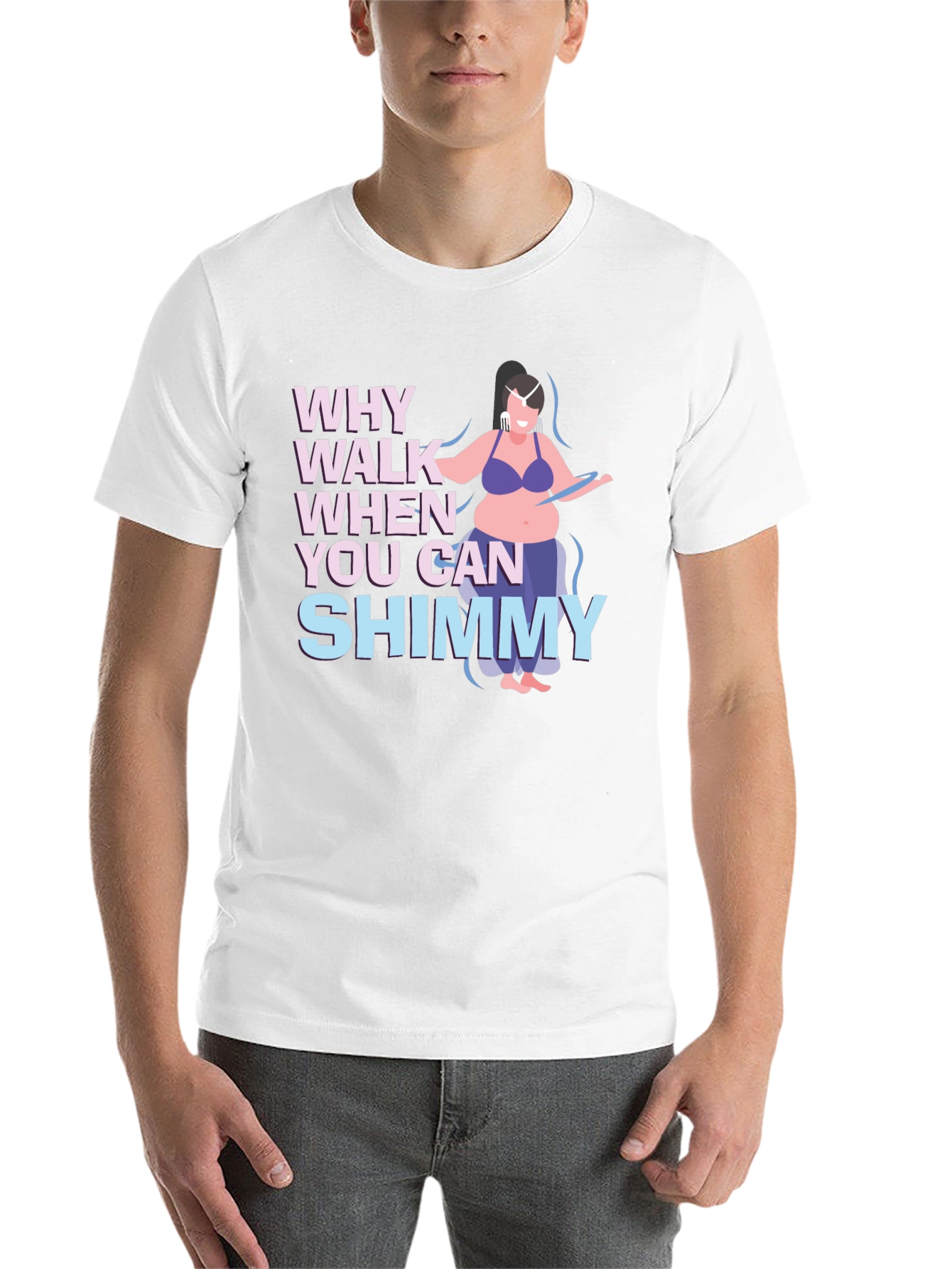 Black Shimmy Dance T-Shirt - Why Walk When You Can Shimmy view 14