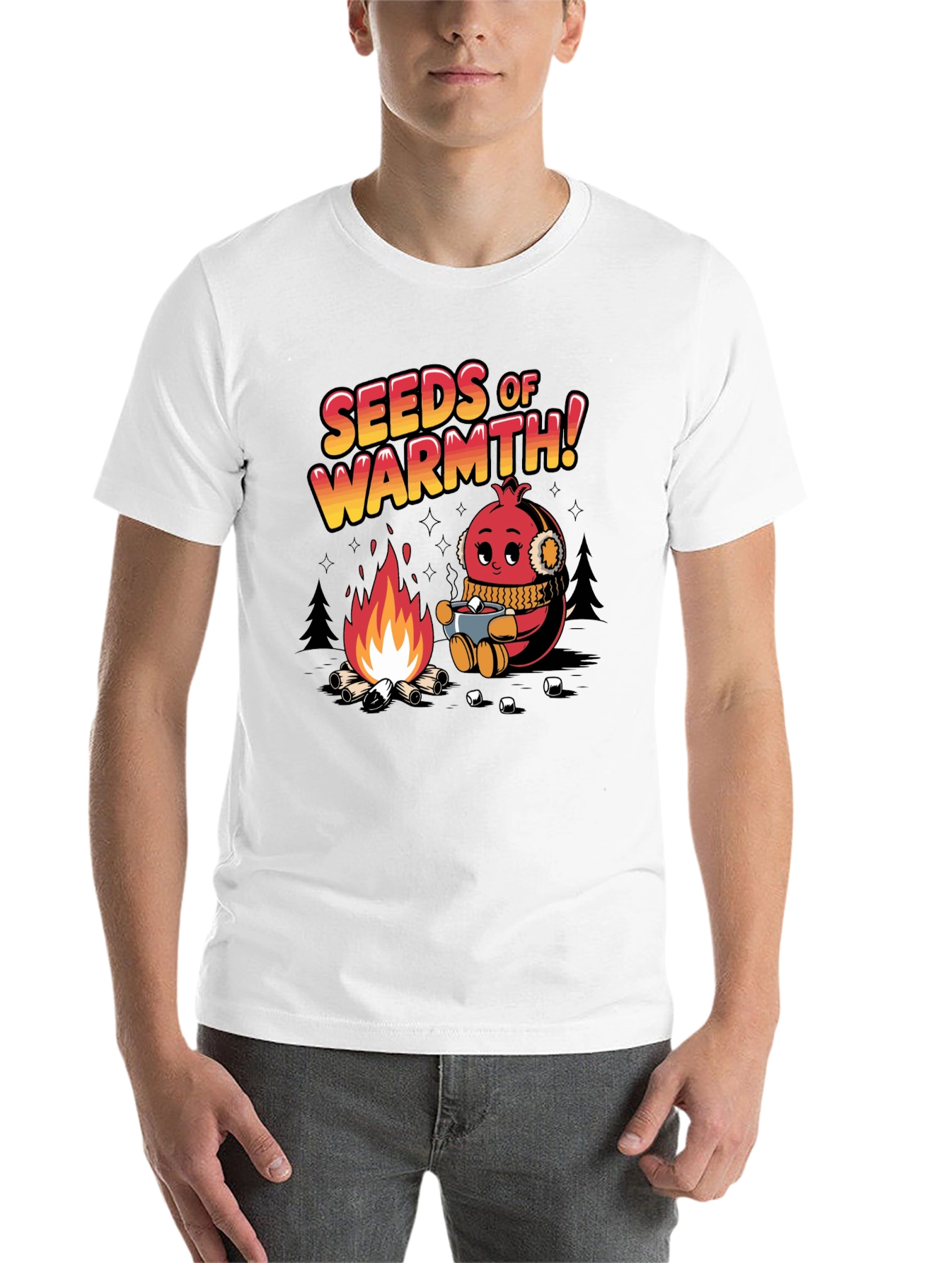 Black Seeds of Warmth Graphic T-Shirt view 14