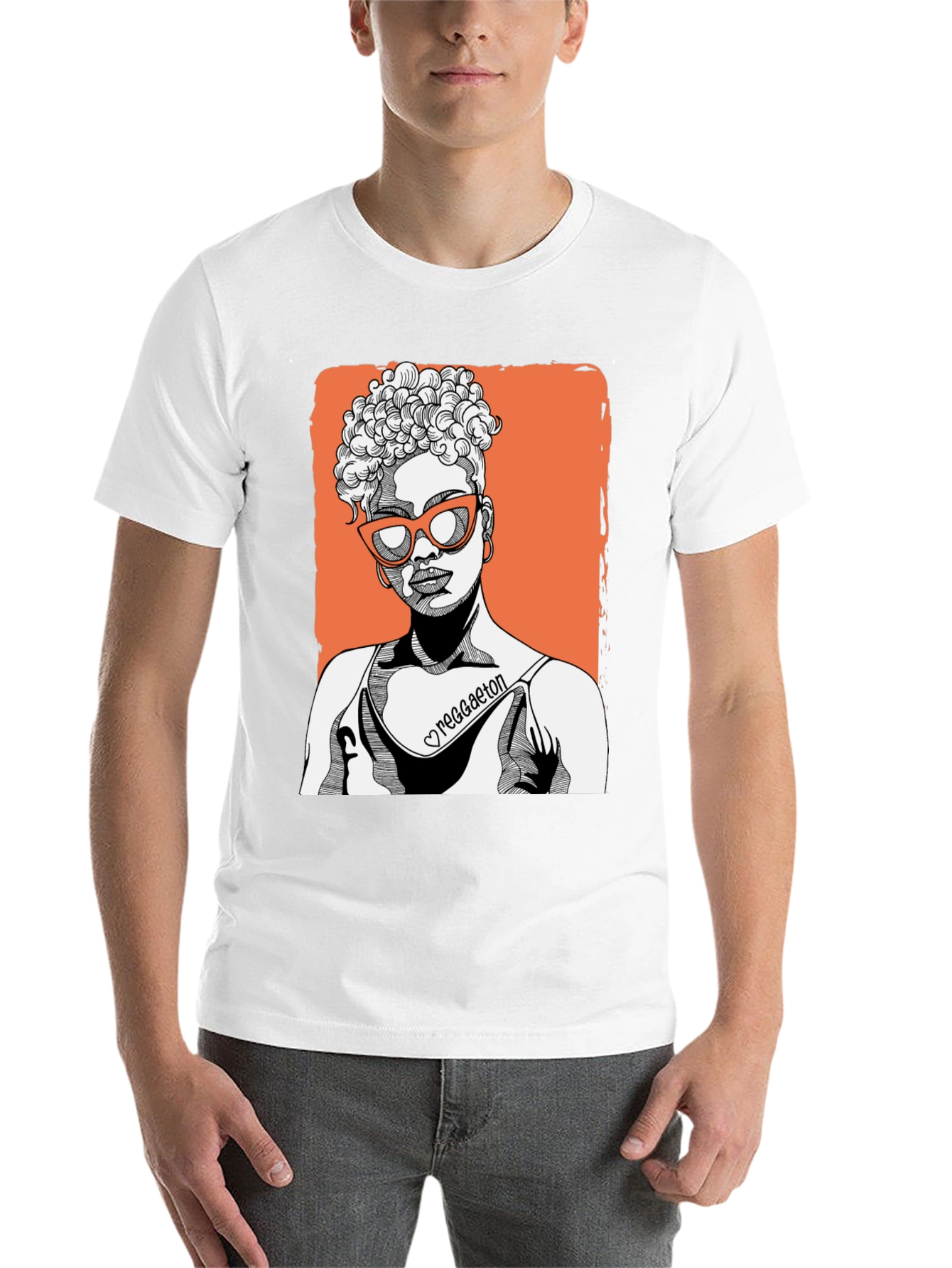 Black Reggaeton Girl Graphic Tee - Stylish & Unique view 14