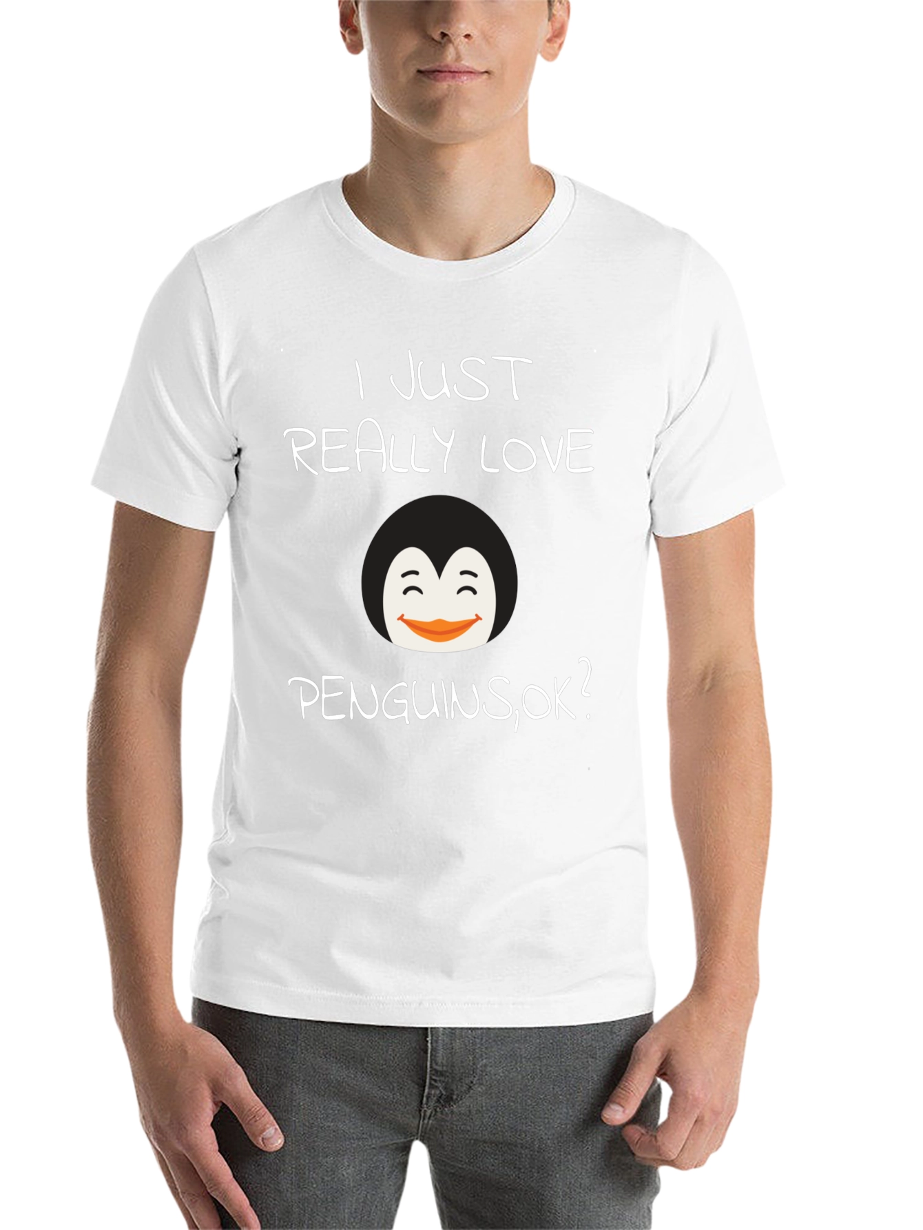 Black Penguin Lover T-Shirt - Cute Graphic Tee view 14