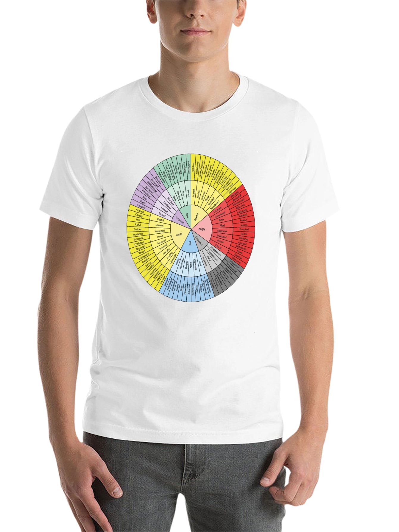 Emotions Wheel Graphic Tee - Express Yourself! - 14