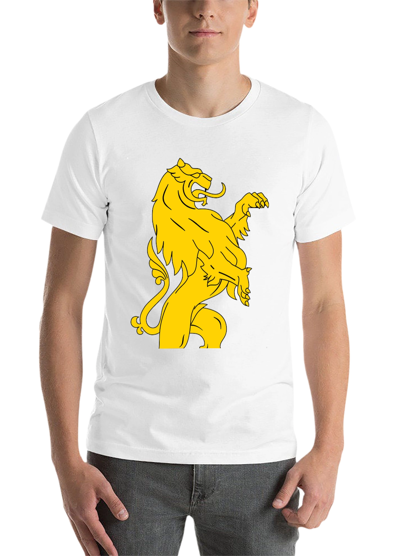Black Lion Rampant Graphic T-Shirt - Black view 14