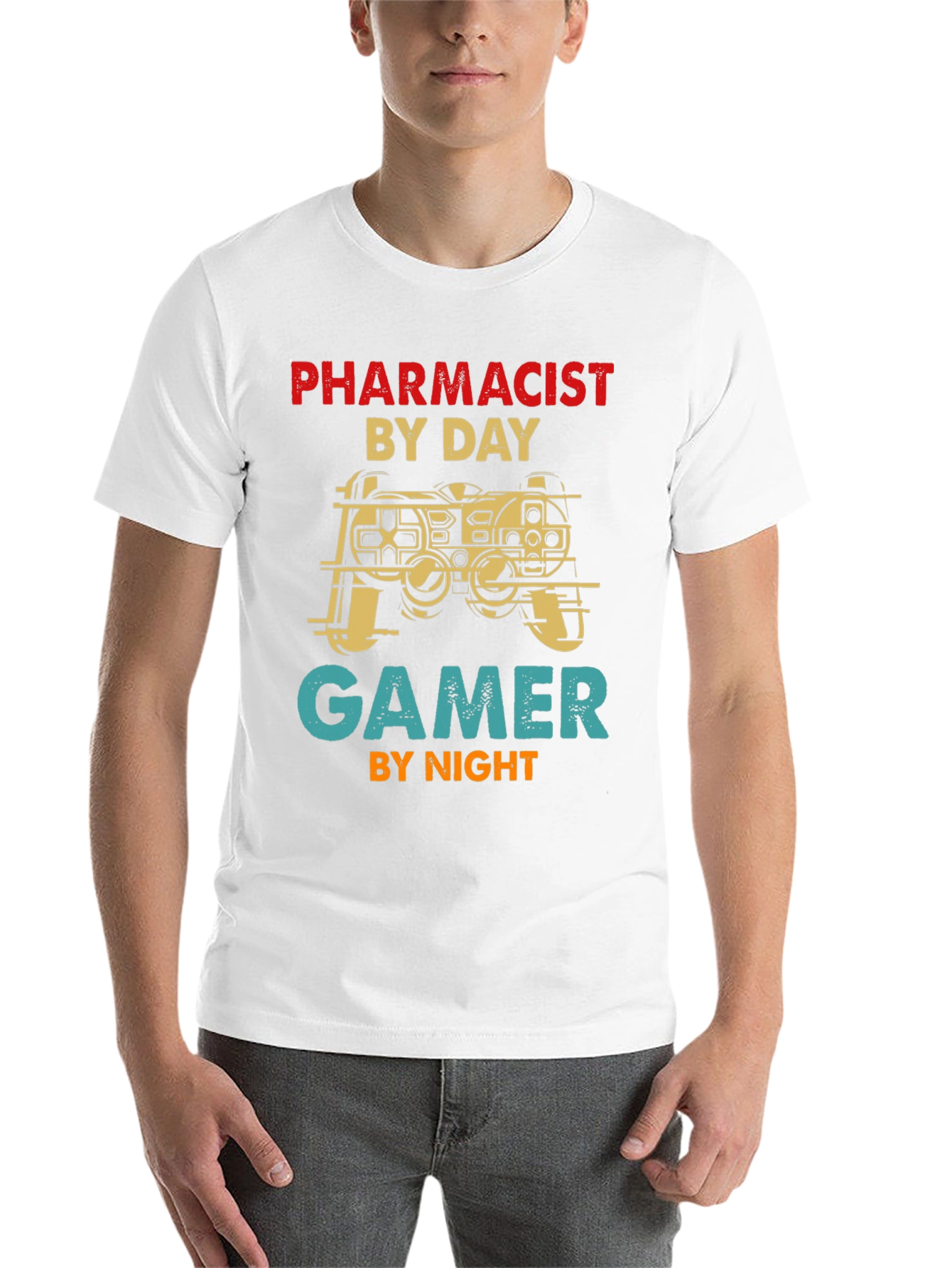 Black Pharmacist Gamer T-Shirt - Novelty Apparel view 14