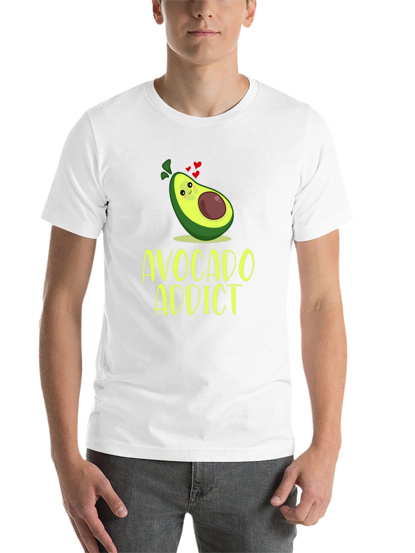 Black Avocado Addict Graphic Tee - Trendy Foodie T-Shirt view 14