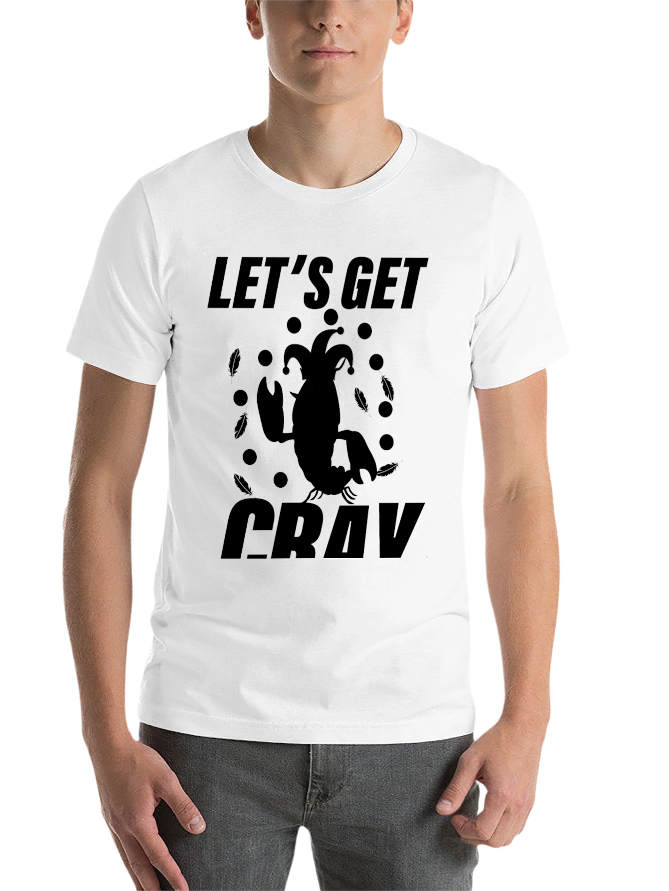 Black Let's Get Cray T-Shirt - Unique Graphic Tee view 14