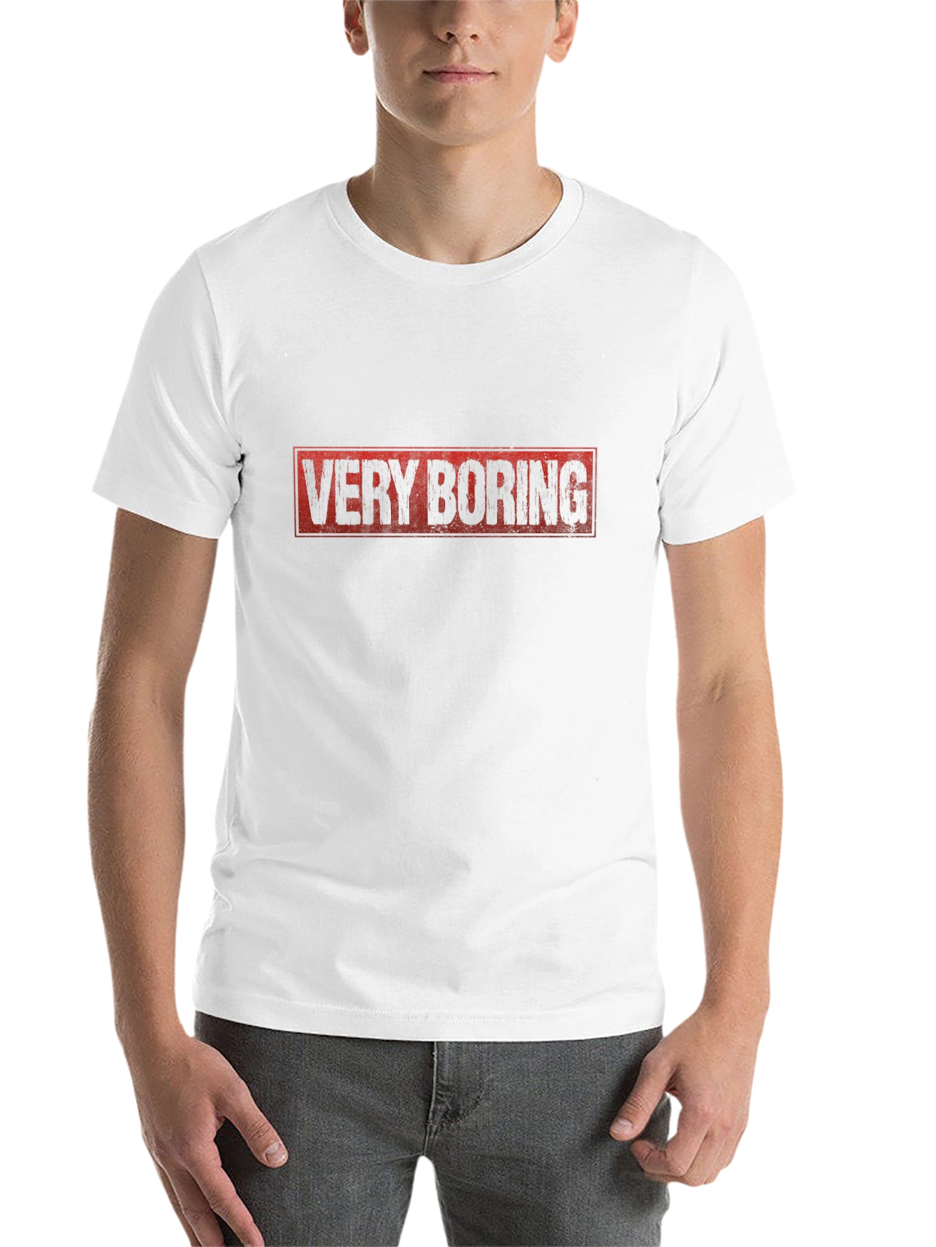 Black Very Boring Graphic T-Shirt -  Funny Sarcastic Tee view 14