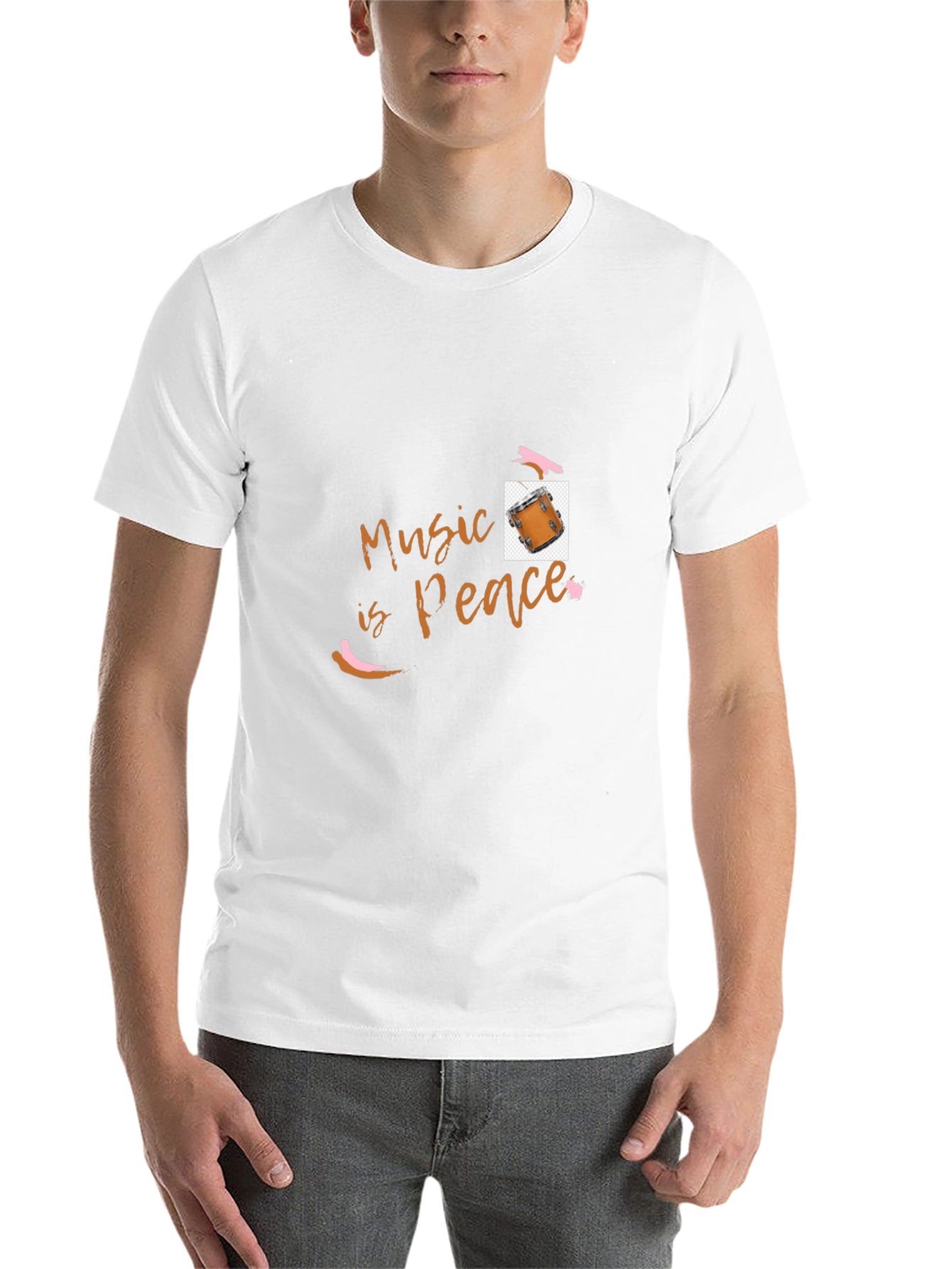 Black Music is Peace Black Graphic Tee view 14