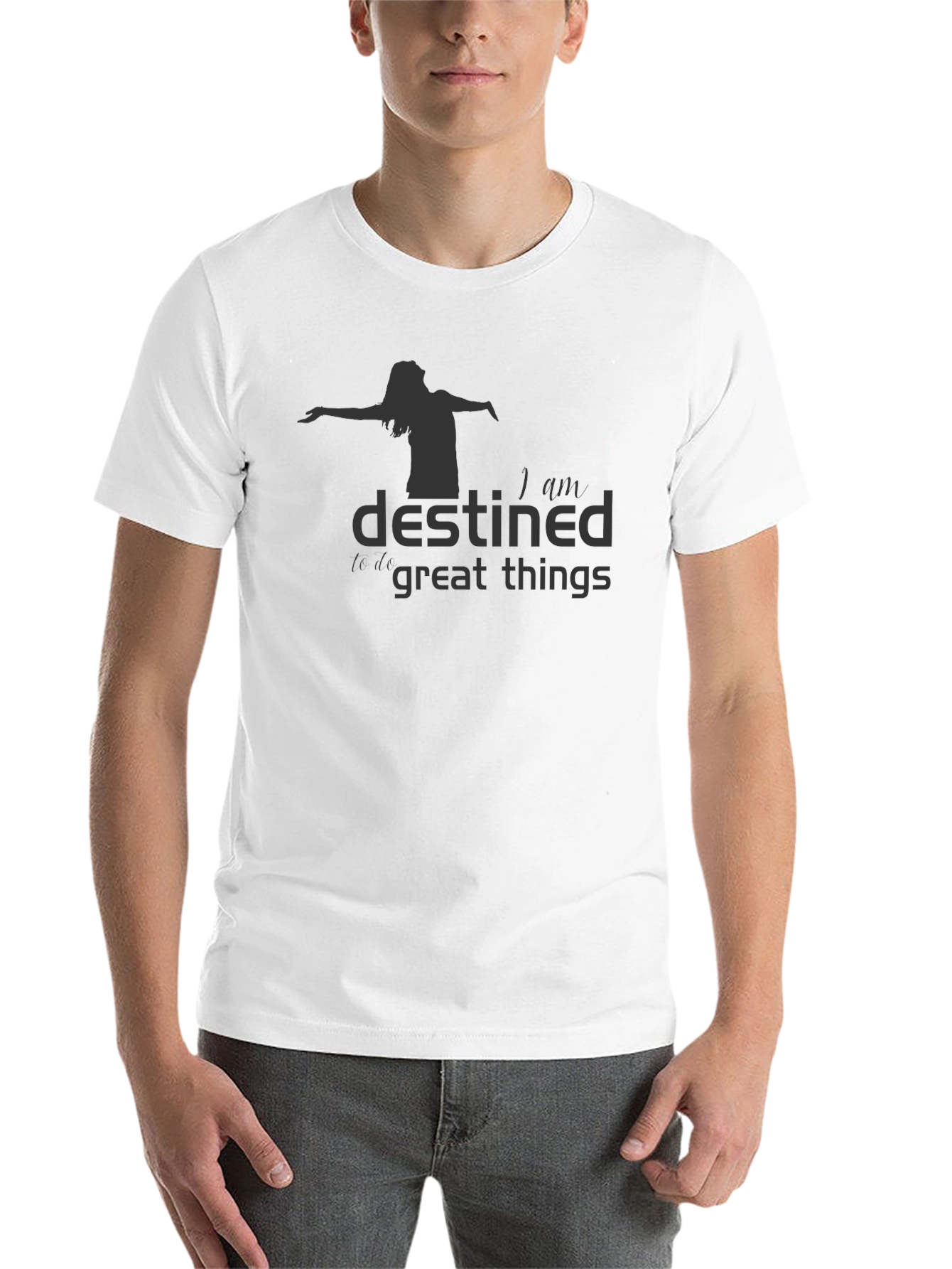 Black Destined For Great Things Graphic Tee - Black view 14