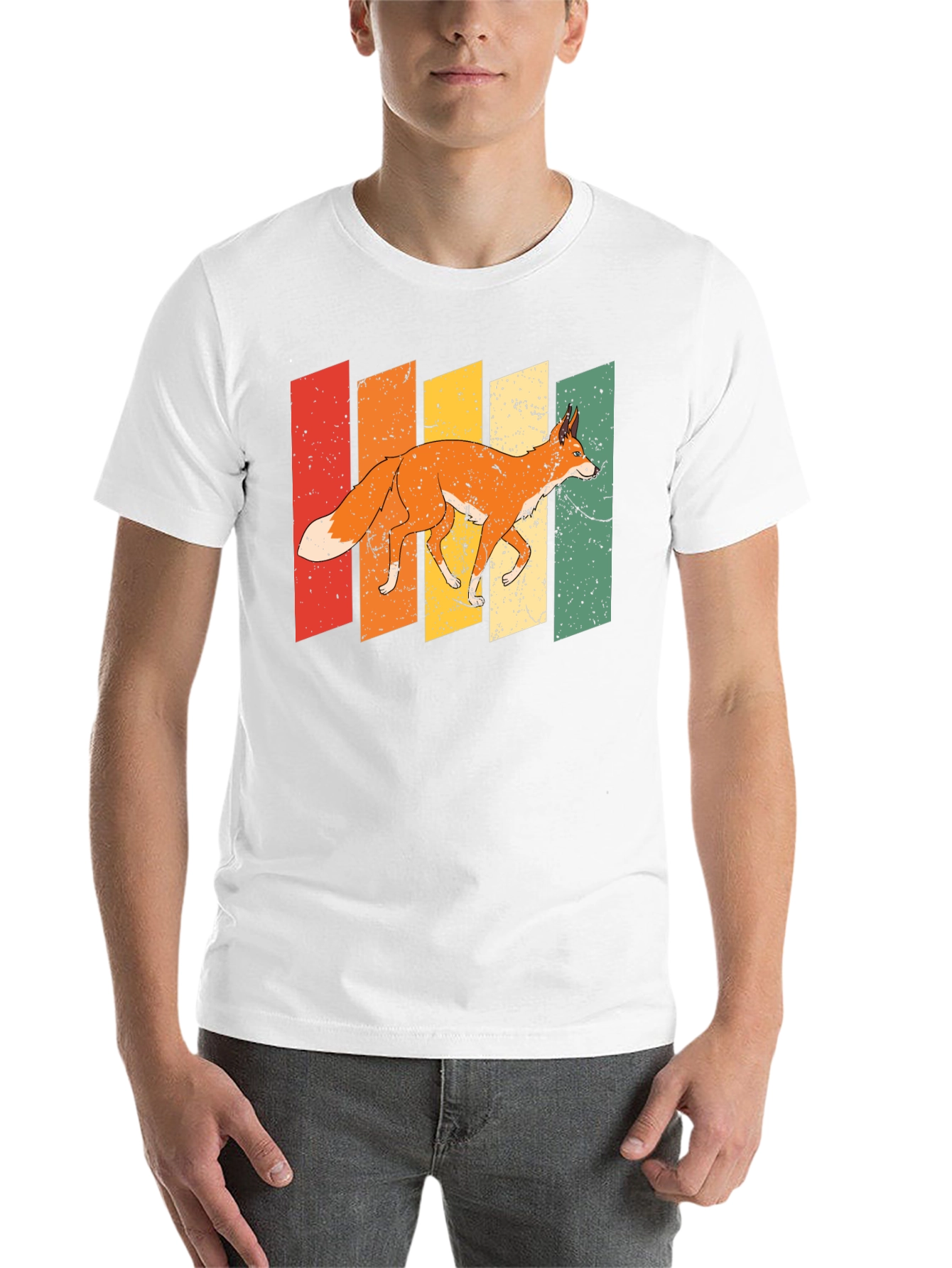 Black Retro Fox Graphic Tee - Unique Style view 14