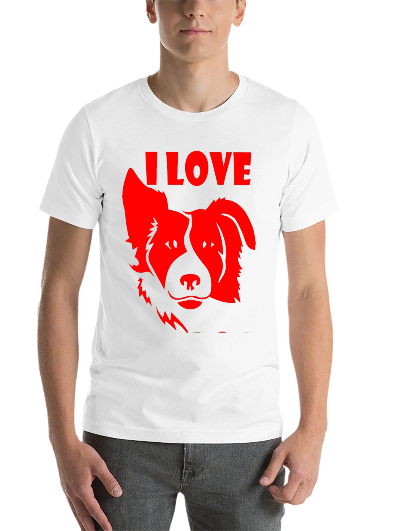 Black I Love Dogs Graphic Tee - Black view 14