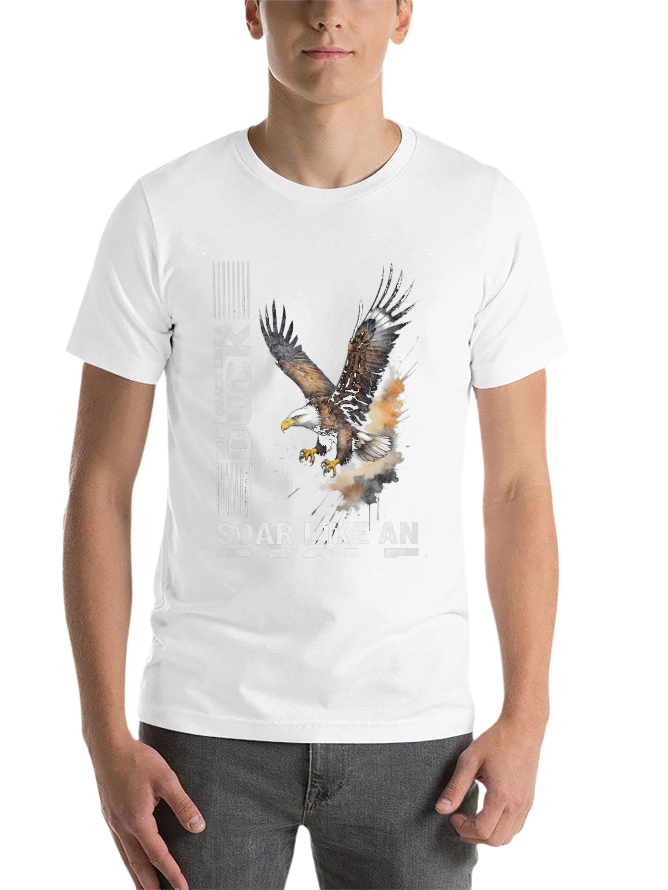 Black Don't Quack Like a Duck, Soar Like an Eagle Graphic Tee view 14