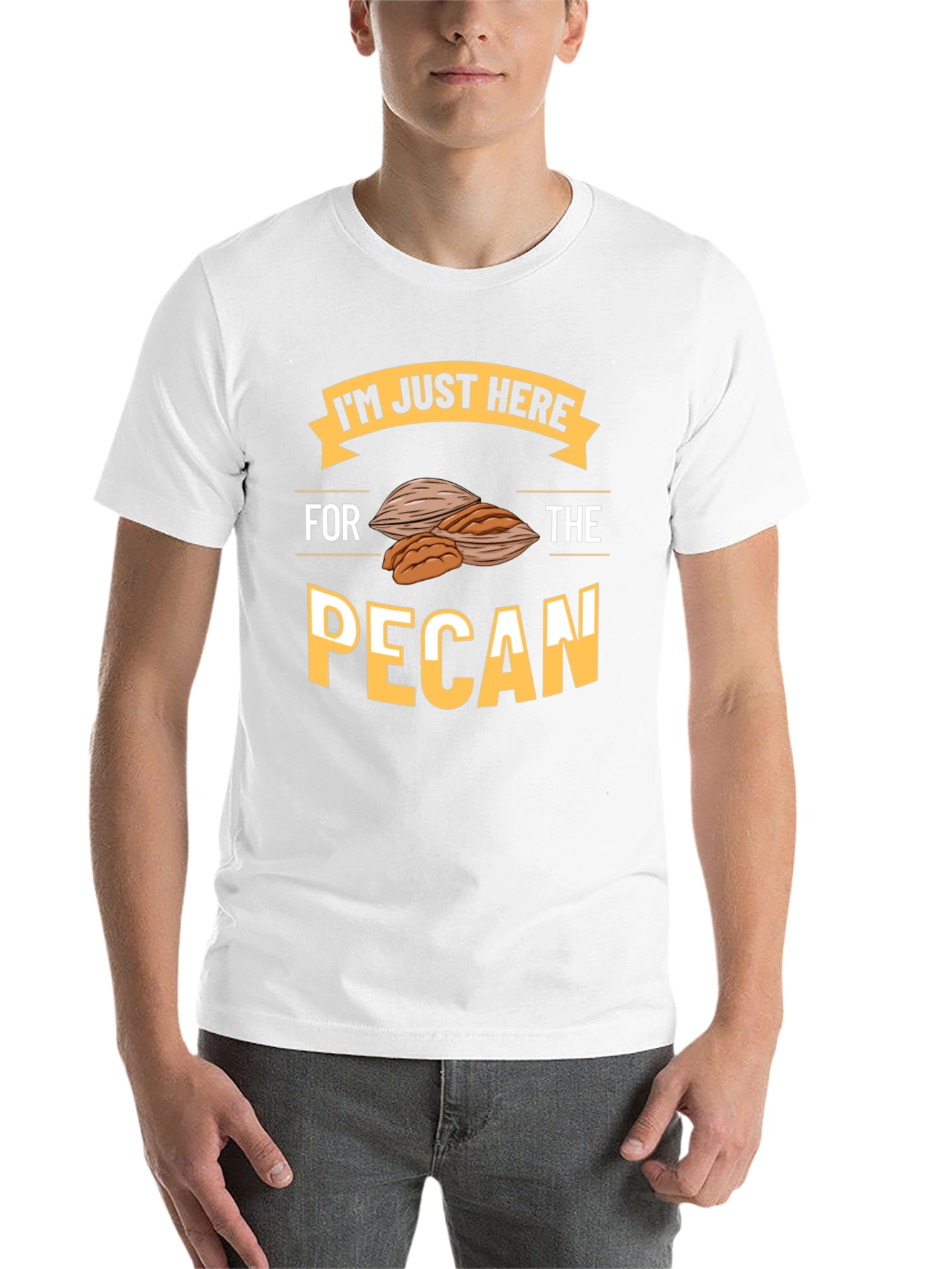Black Pecan Lover T-Shirt - I'm Just Here For The Pecan view 14