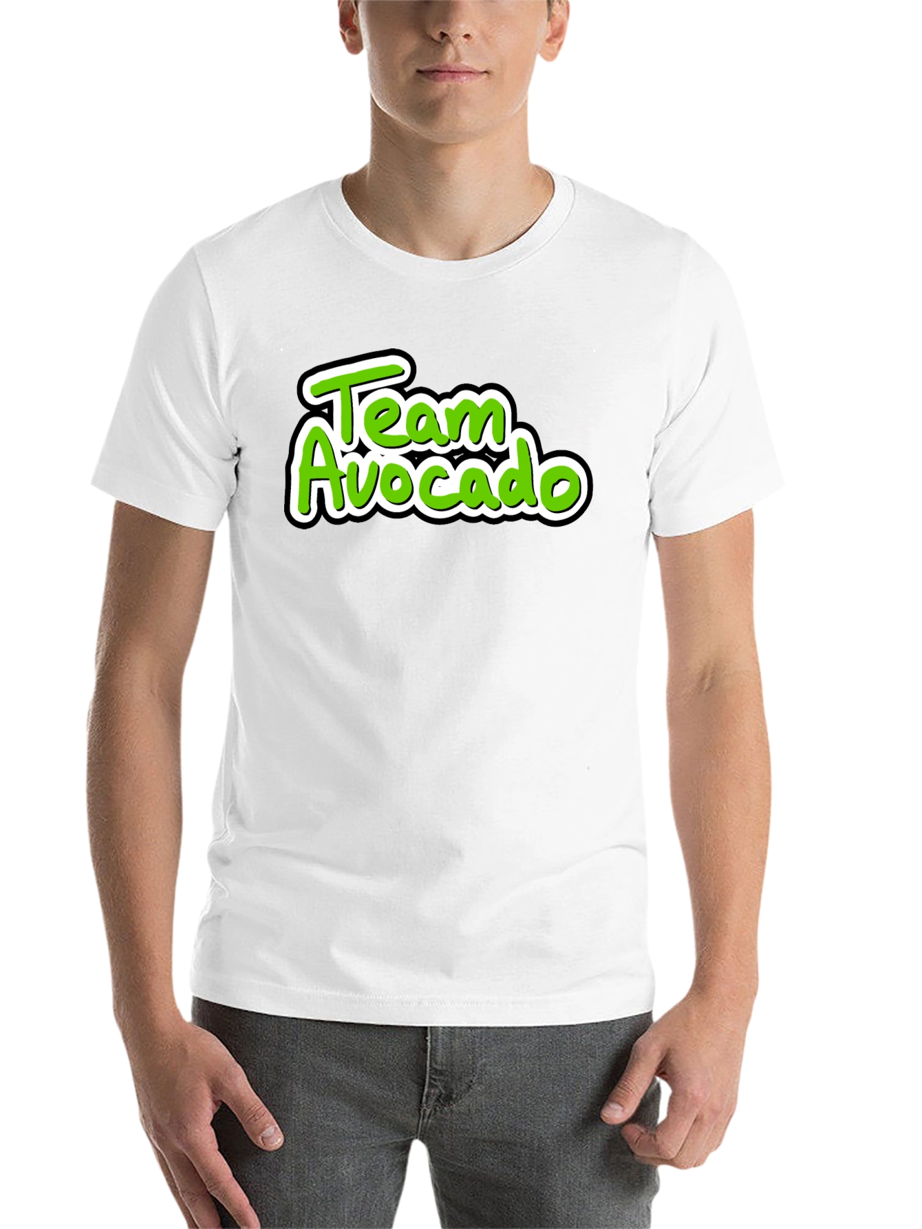 Black Team Avocado Graphic T-Shirt view 14