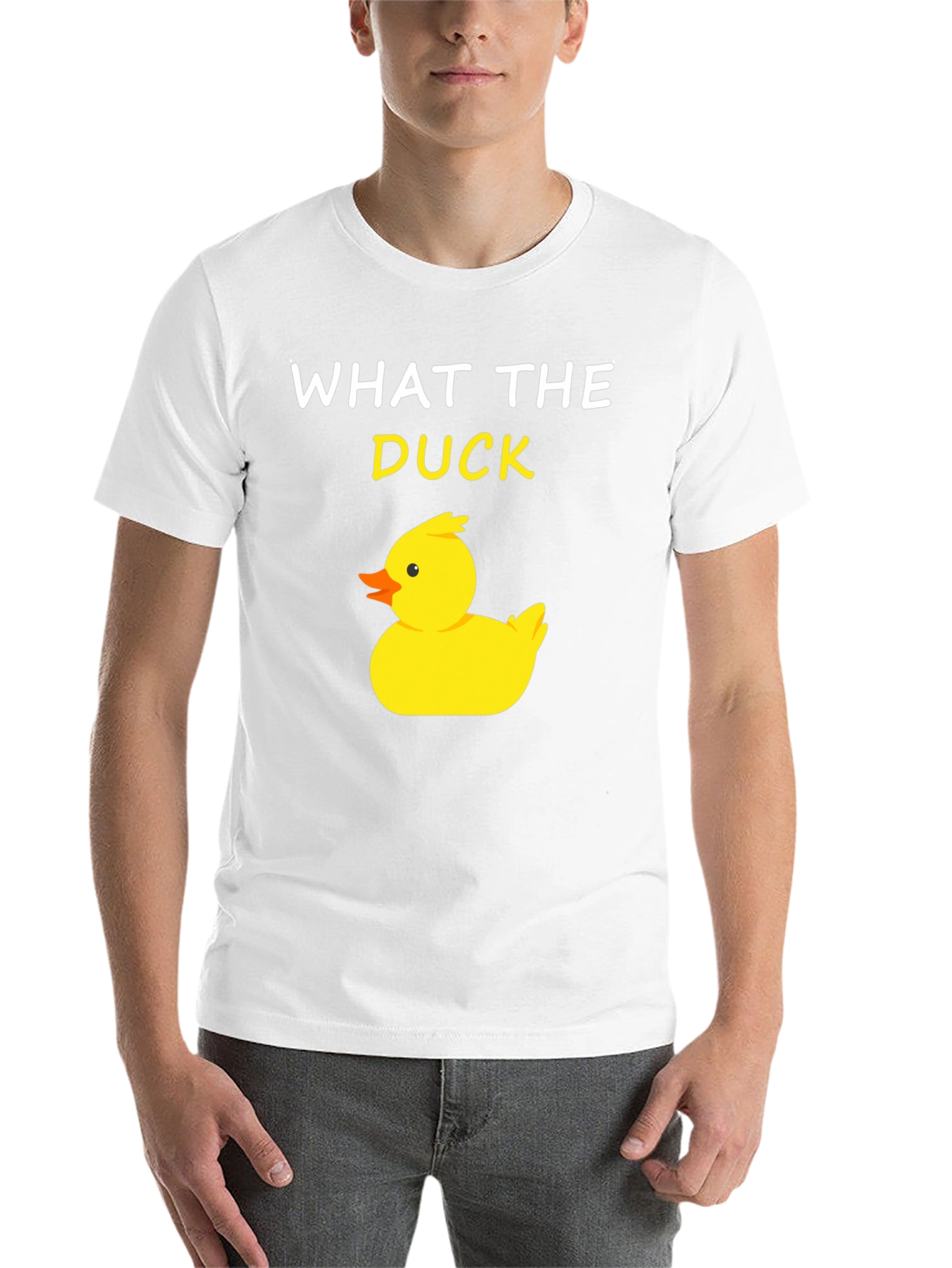 Black What The Duck T-Shirt - Funny Duck Tee view 14