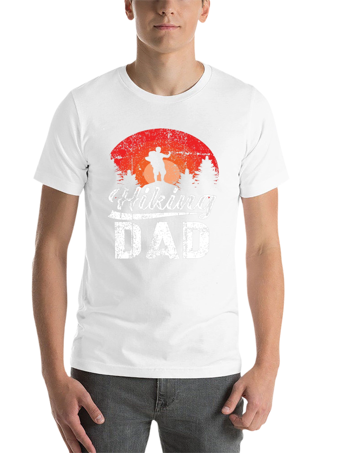 Black Hiking Dad T-Shirt - Outdoor Adventure Apparel view 14