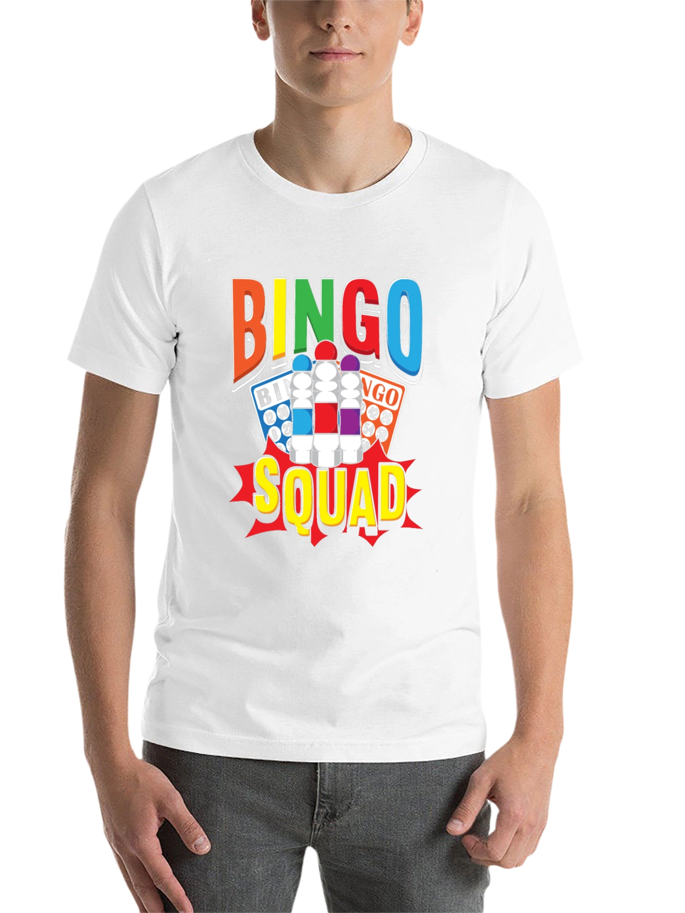 Black Bingo Squad T-Shirt - Fun & Colorful Design view 14