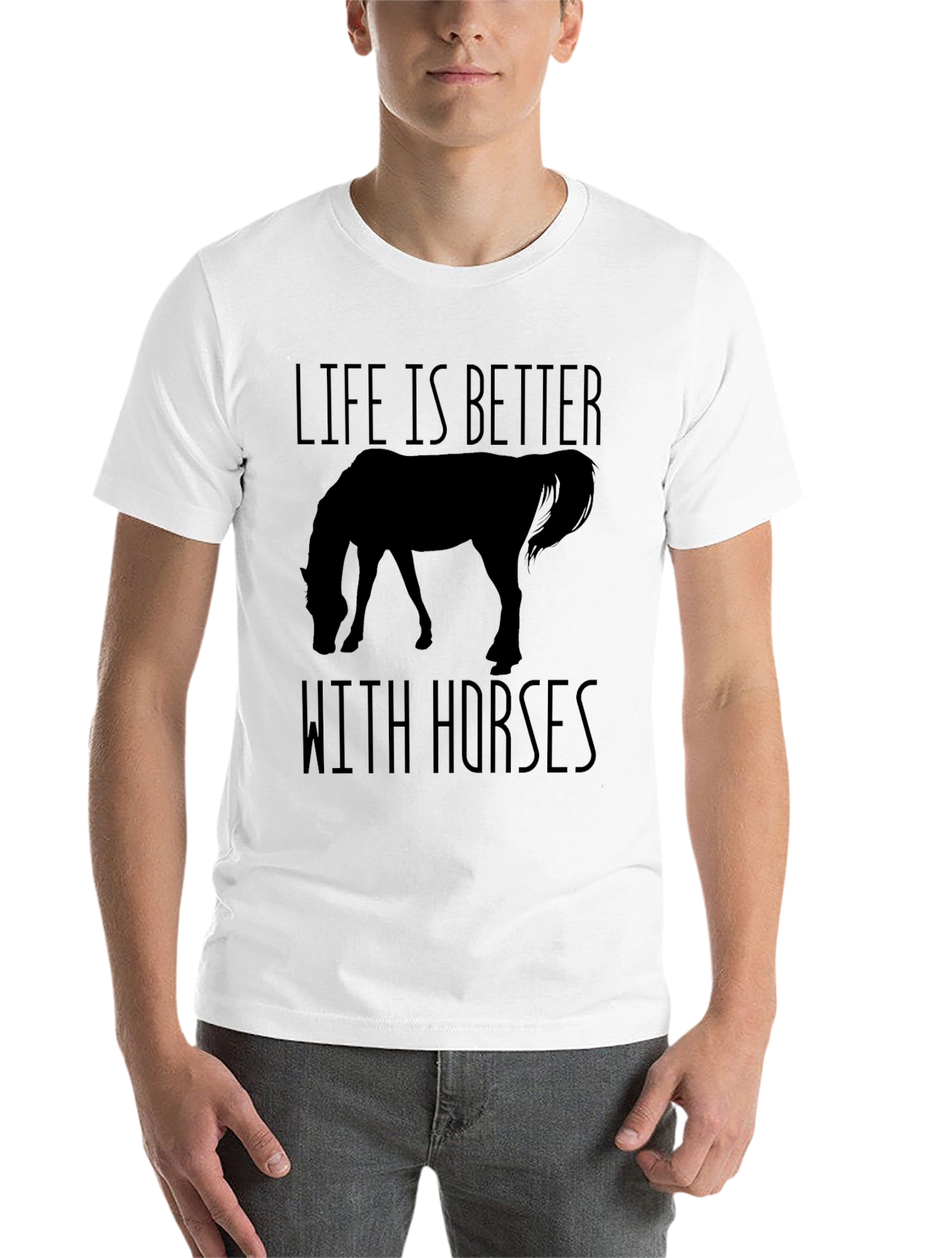 Black Life Is Better With Horses T-Shirt view 14