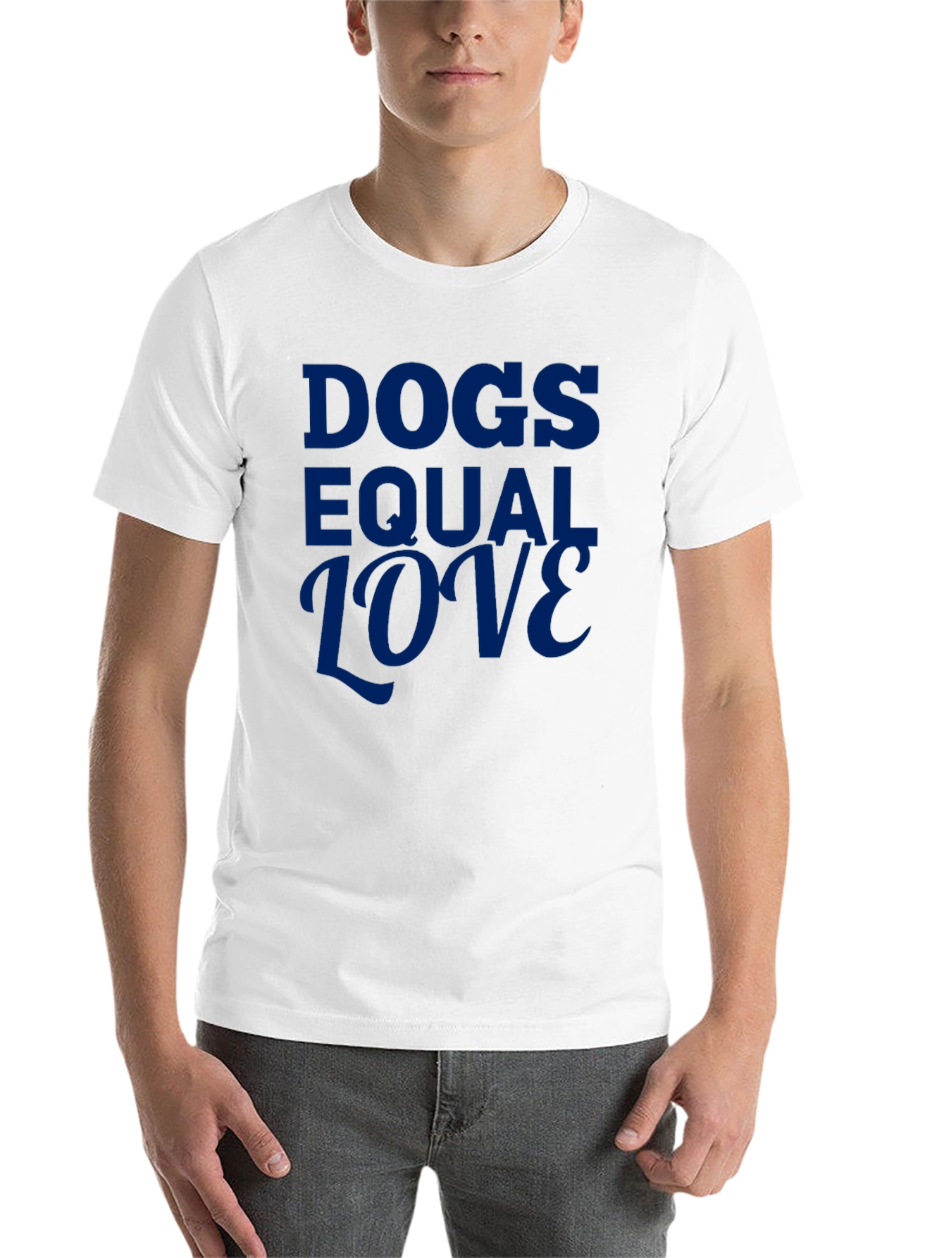 Black Dogs Equal Love Graphic Tee - Soft Cotton Blend view 14