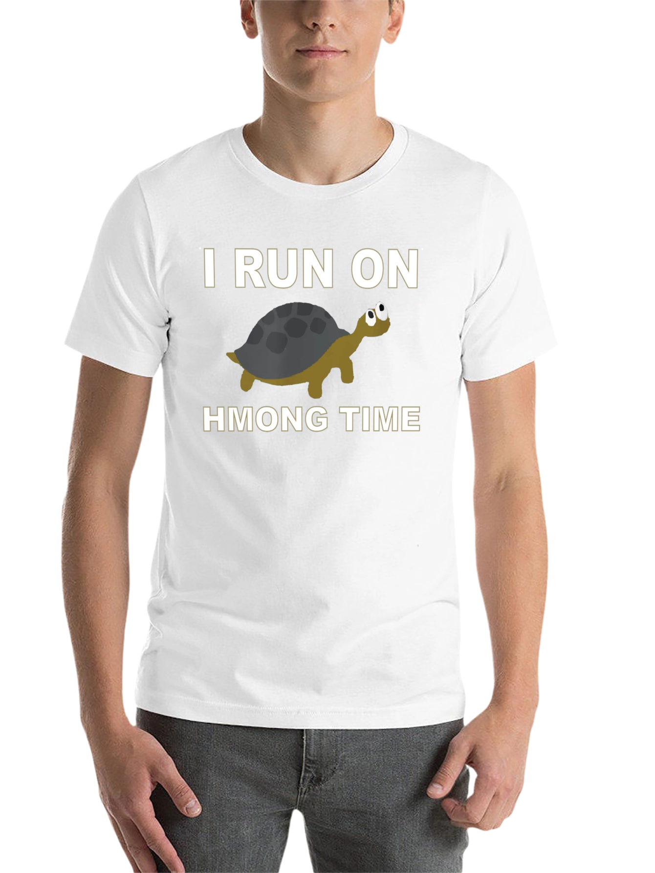 Black I Run On Turtle Hmong Time T-Shirt Funny Hmong Pride view 14