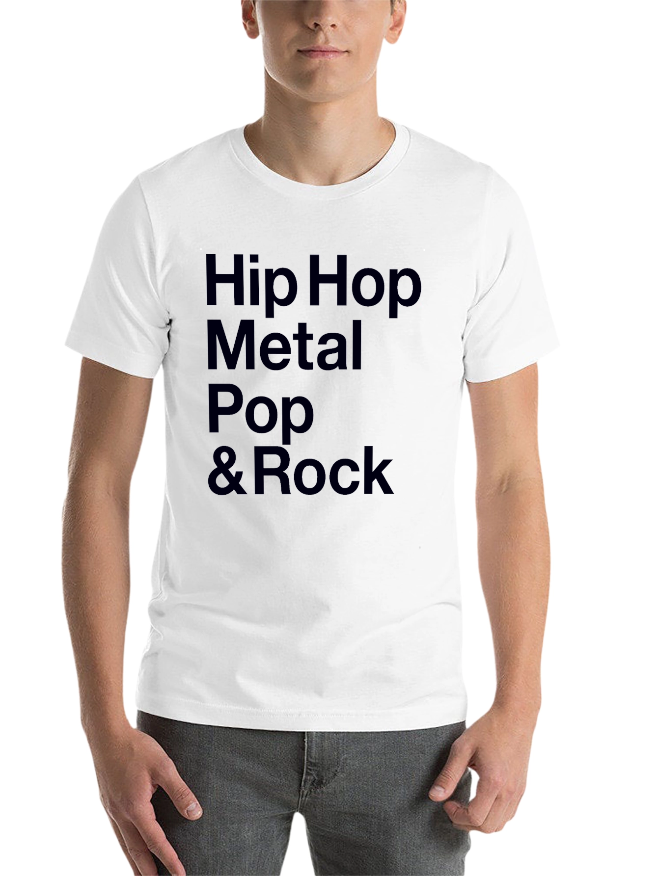 Black Hip Hop Metal Pop & Rock Music T-Shirt view 14