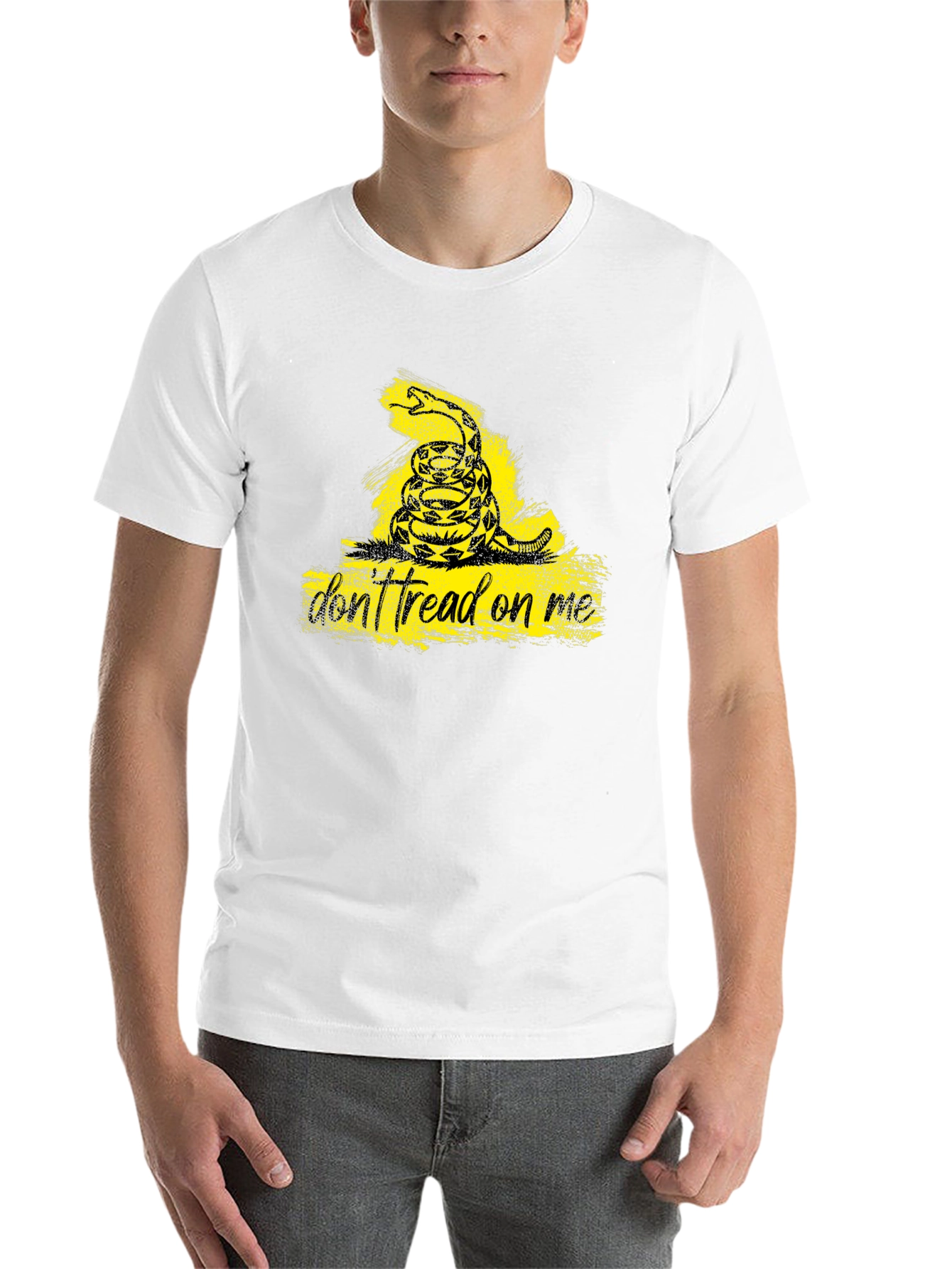 Black Don't Tread On Me T-Shirt - Black view 14