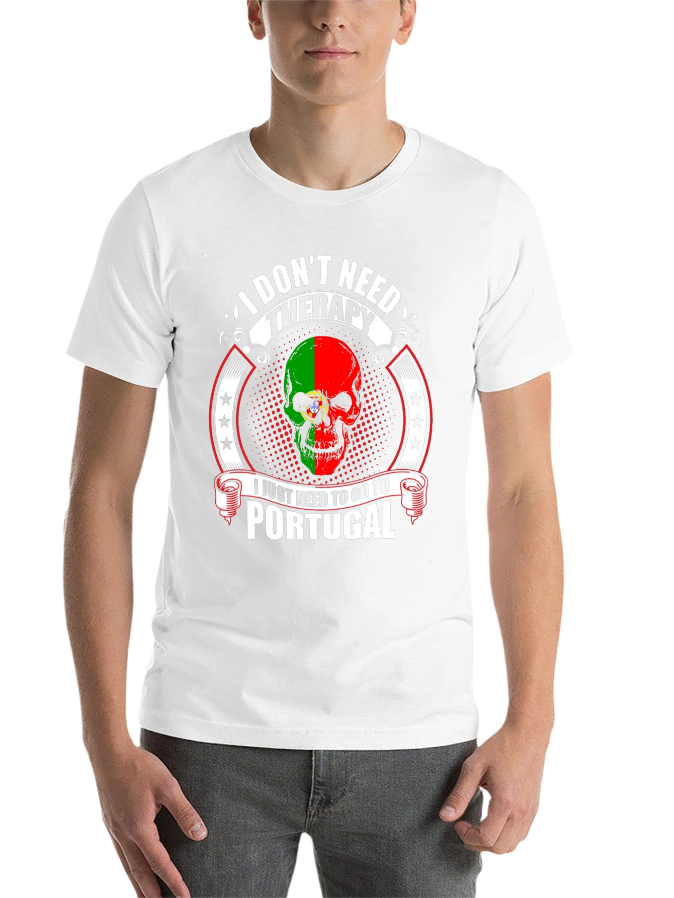 Portugal Skull T-Shirt - Therapy Alternative Tee - 14