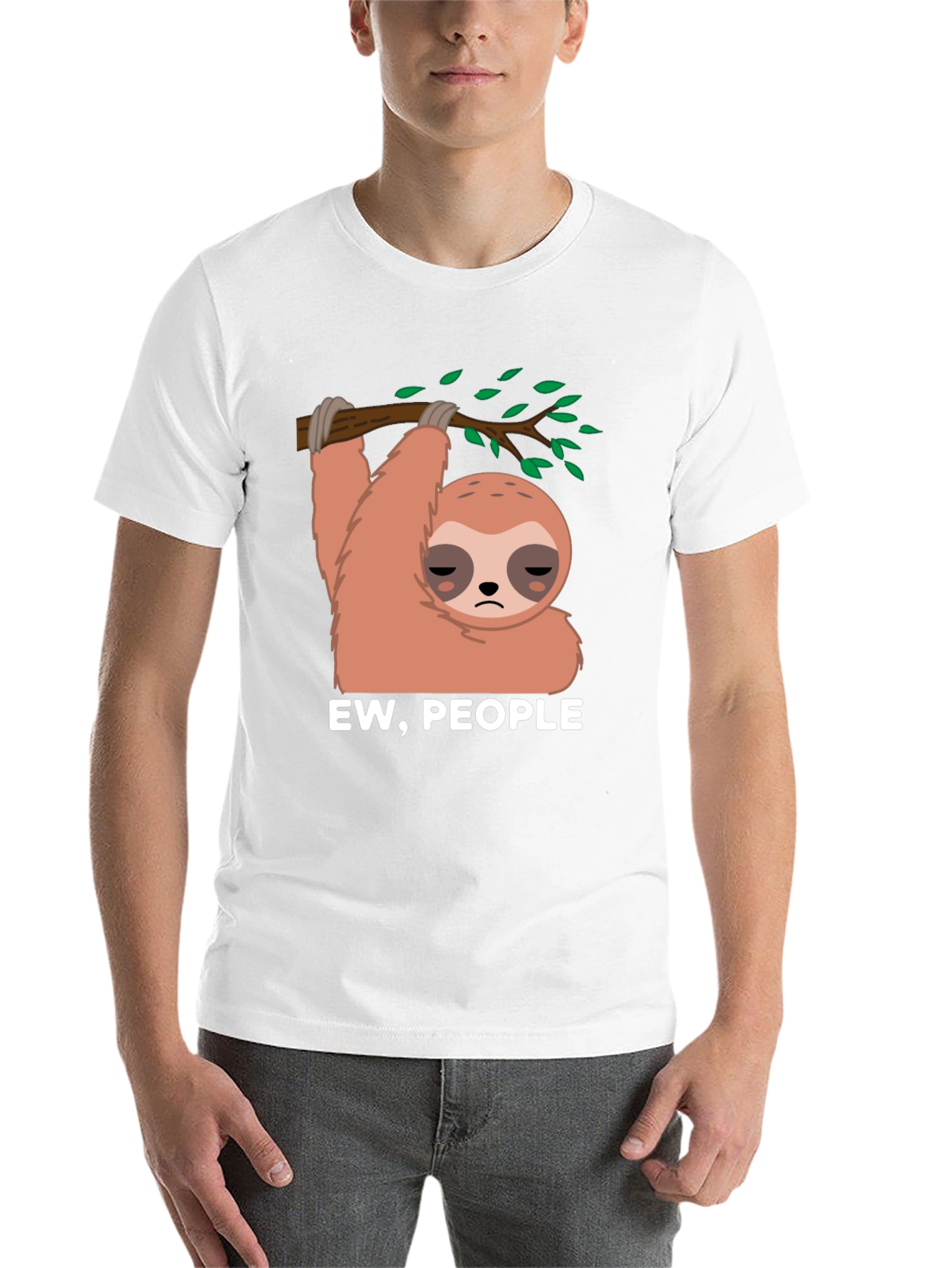 Black Ew, People Sloth Graphic Tee view 14