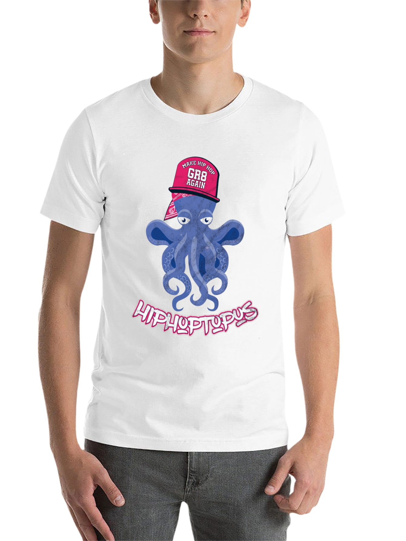 Black HipHoptopus T-Shirt view 14