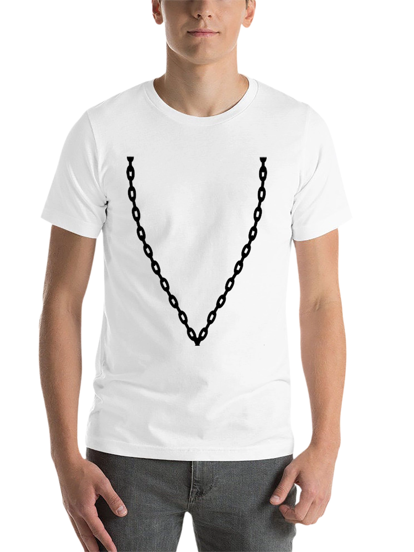 Black Chain Graphic Tee - Cool Casual Style - 14
