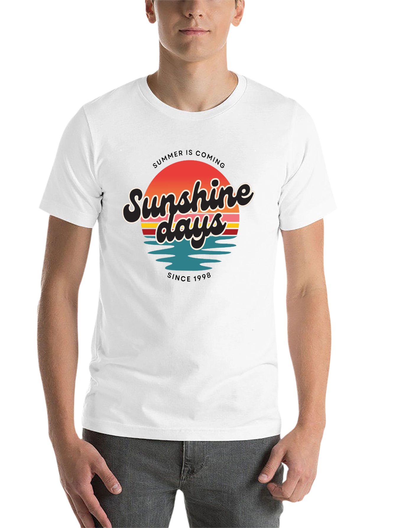 Black Sunshine Days T-Shirt - Summer Vibes view 14