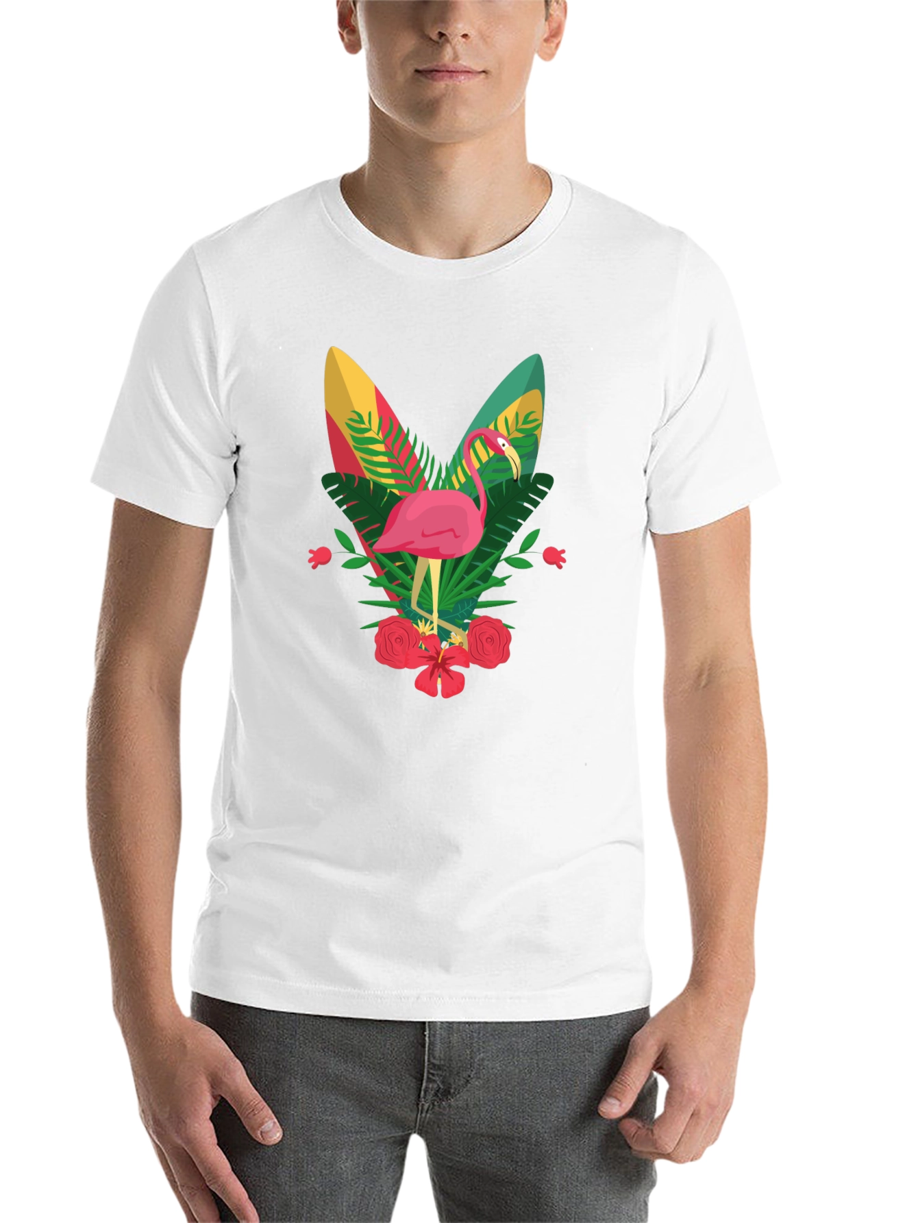 Black Flamingo Graphic Tee - Tropical Vibes view 14